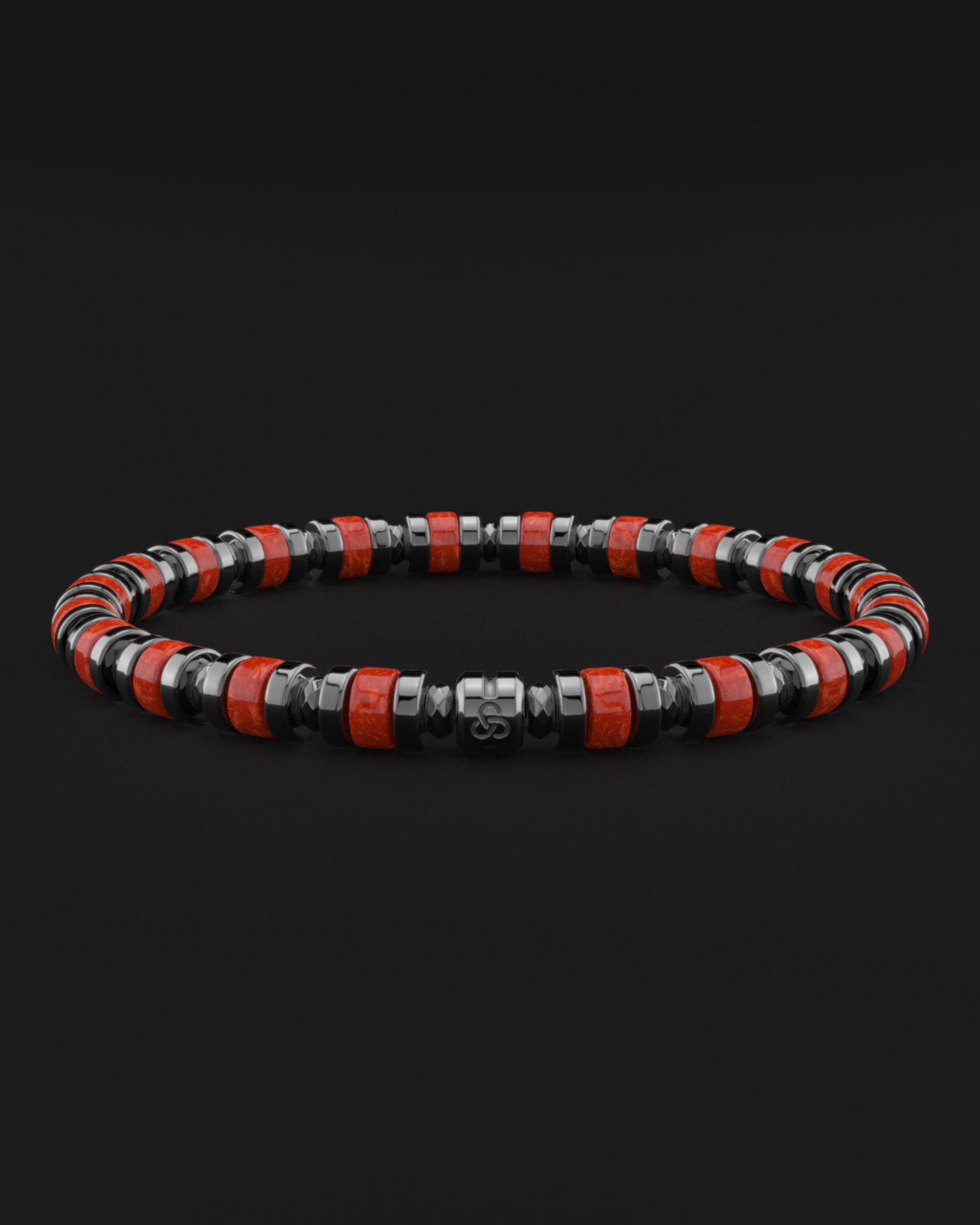 Red Jade Bracelet 6mm | Spacer