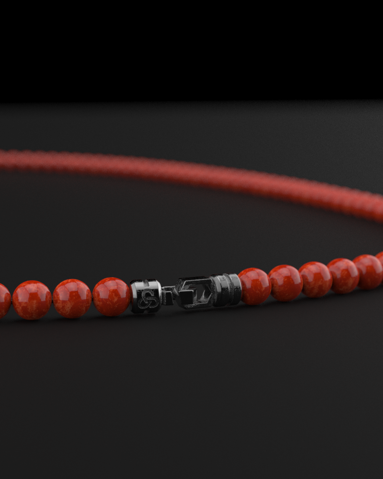 Red Jade Necklace 6mm | Vertex