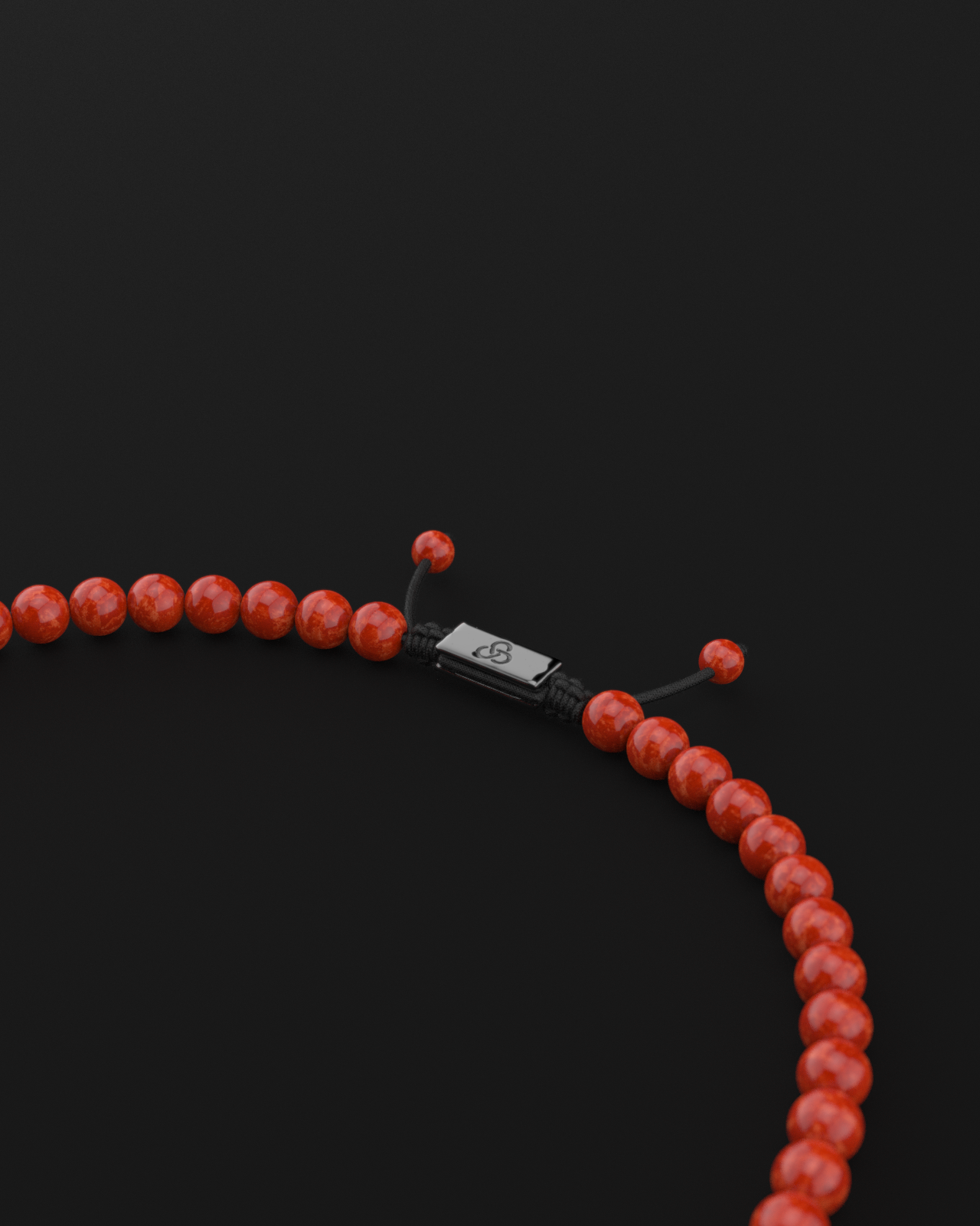 Red Jade Necklace 8mm | Royale