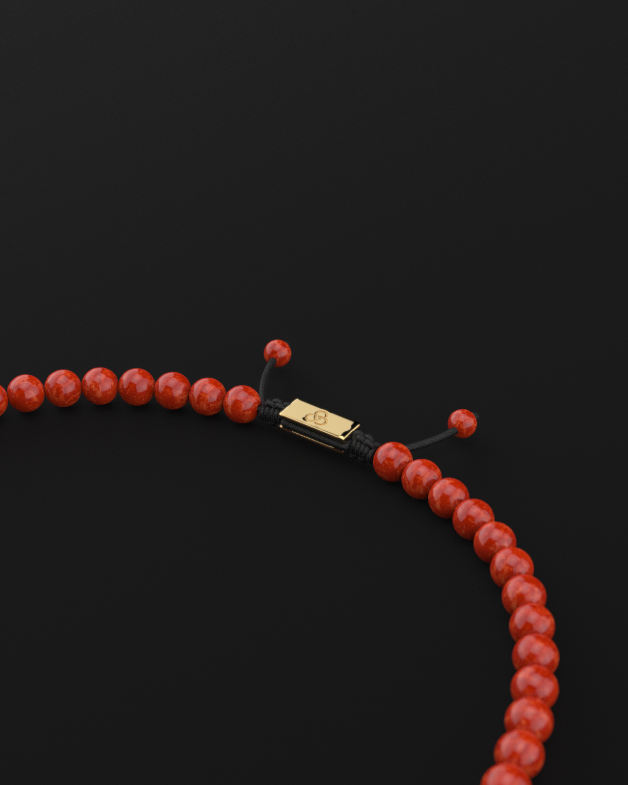 Red Jade Necklace 8mm | Royale