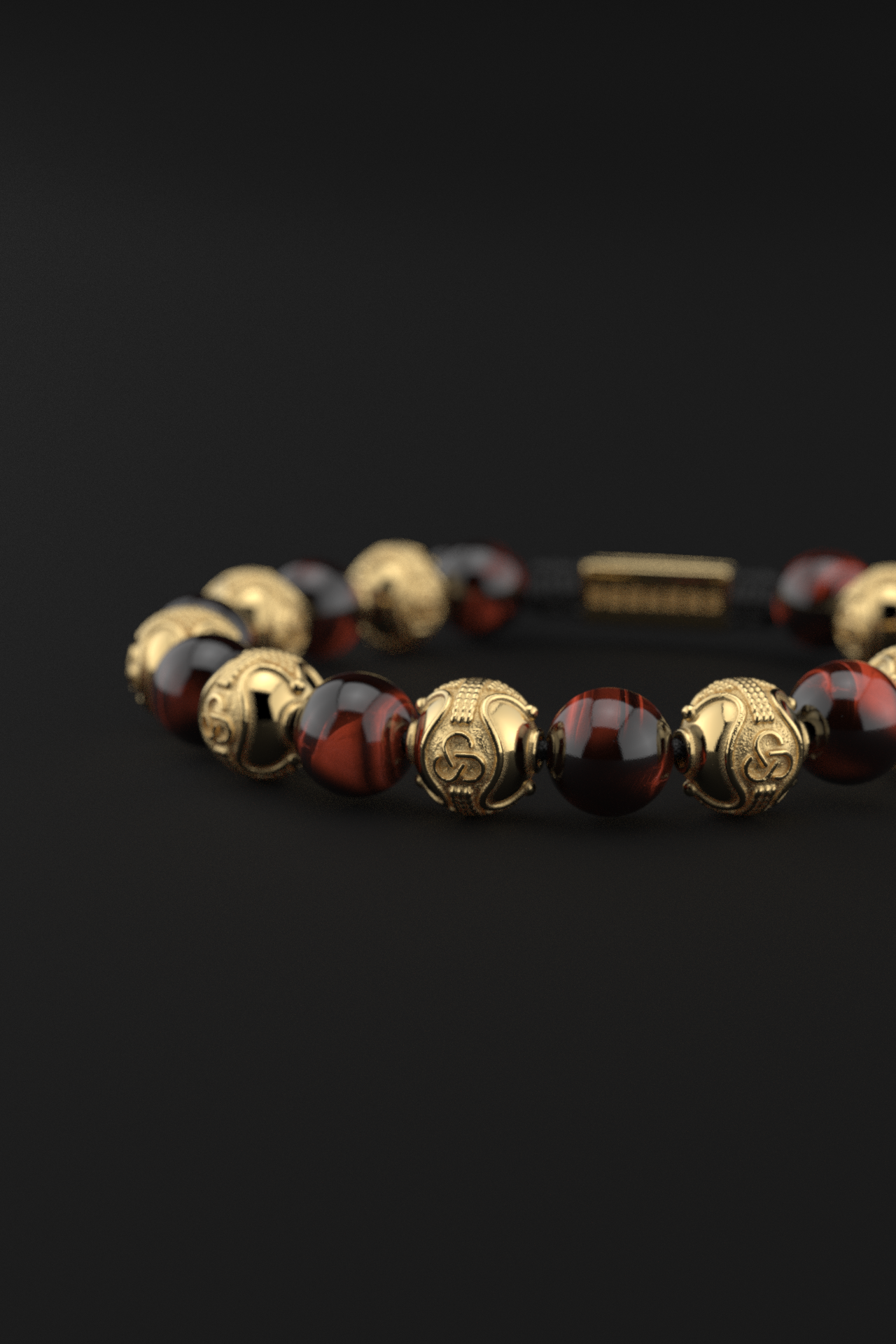 Red Tiger Eye Bracelet 10mm | Prestige