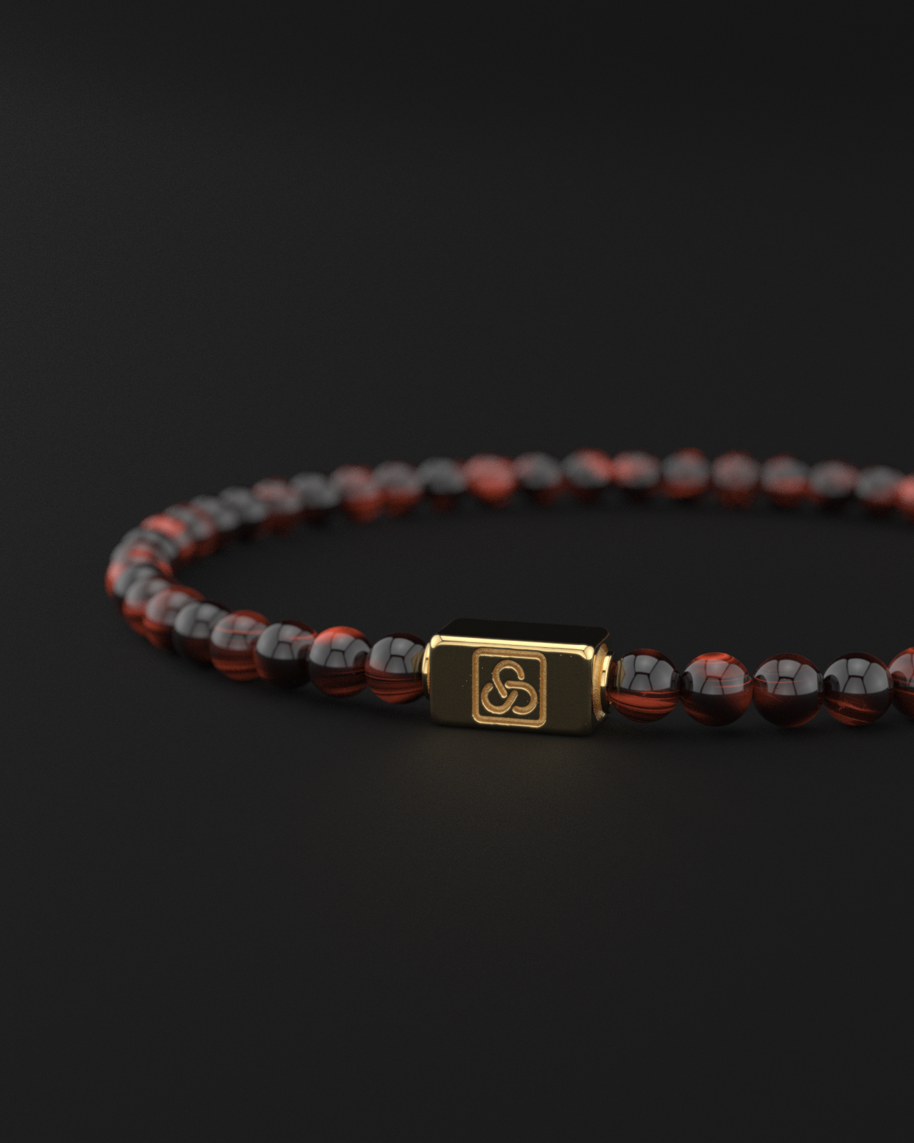 Red Tiger Eye Bracelet 4mm | Essential