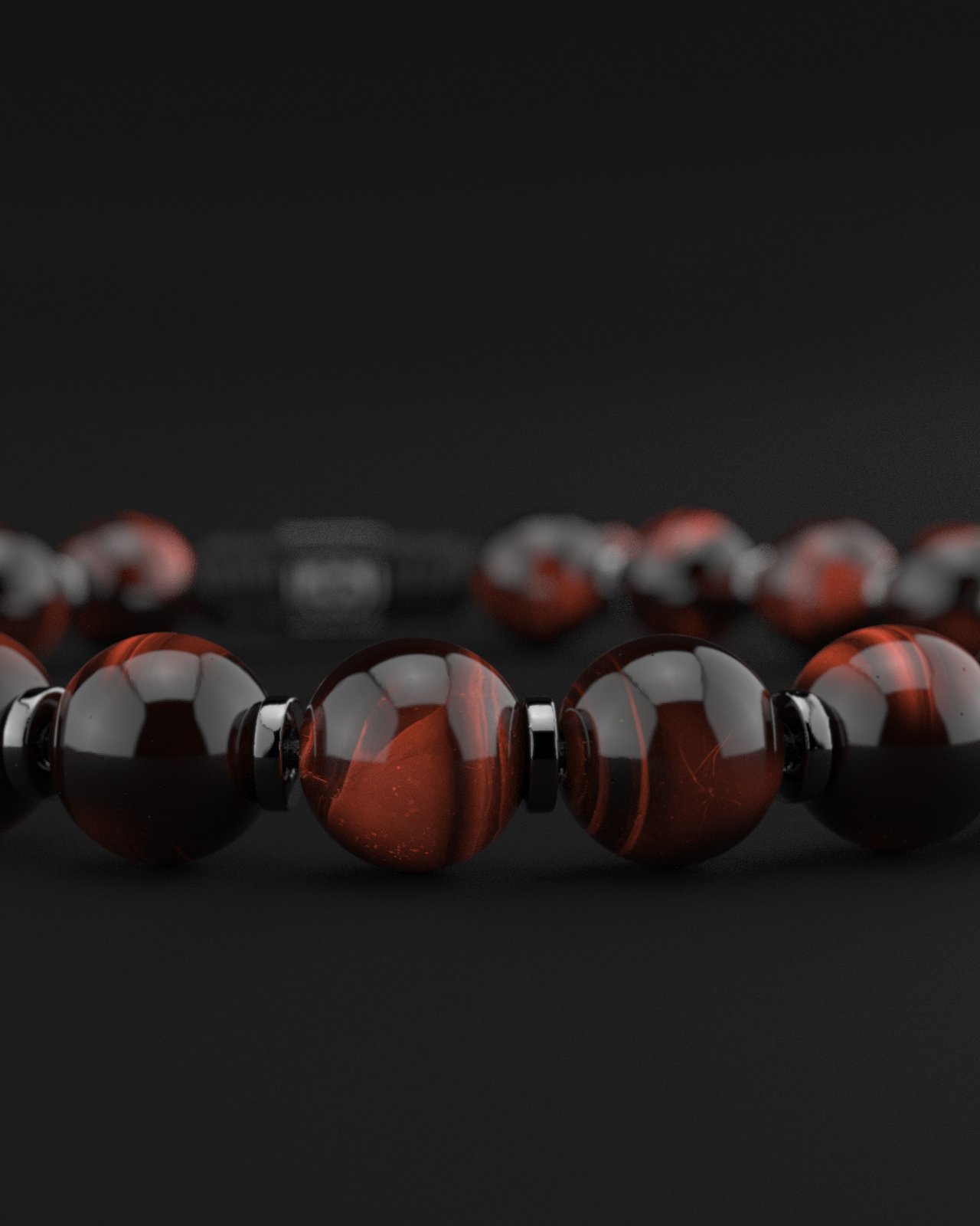 Red Tiger Eye Bracelet 8mm | Prayer