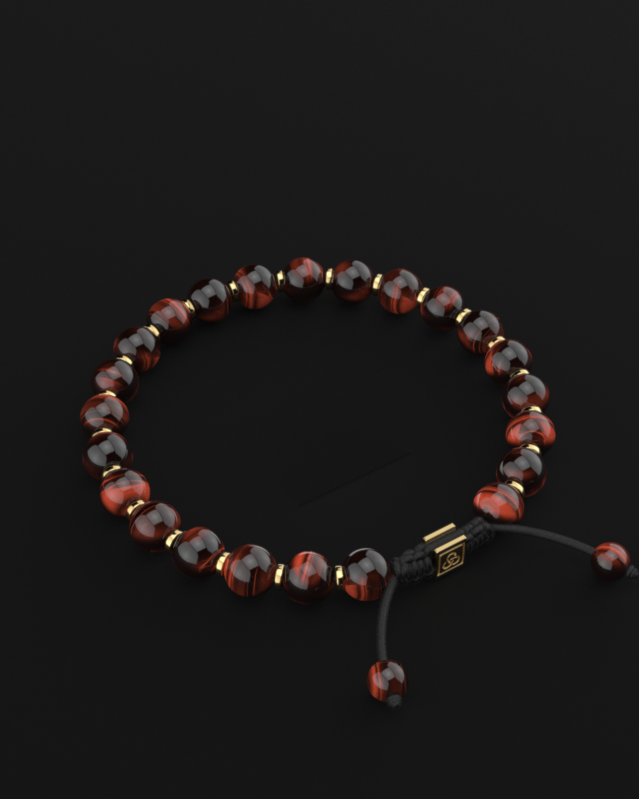 Red Tiger Eye Bracelet 8mm | Prayer