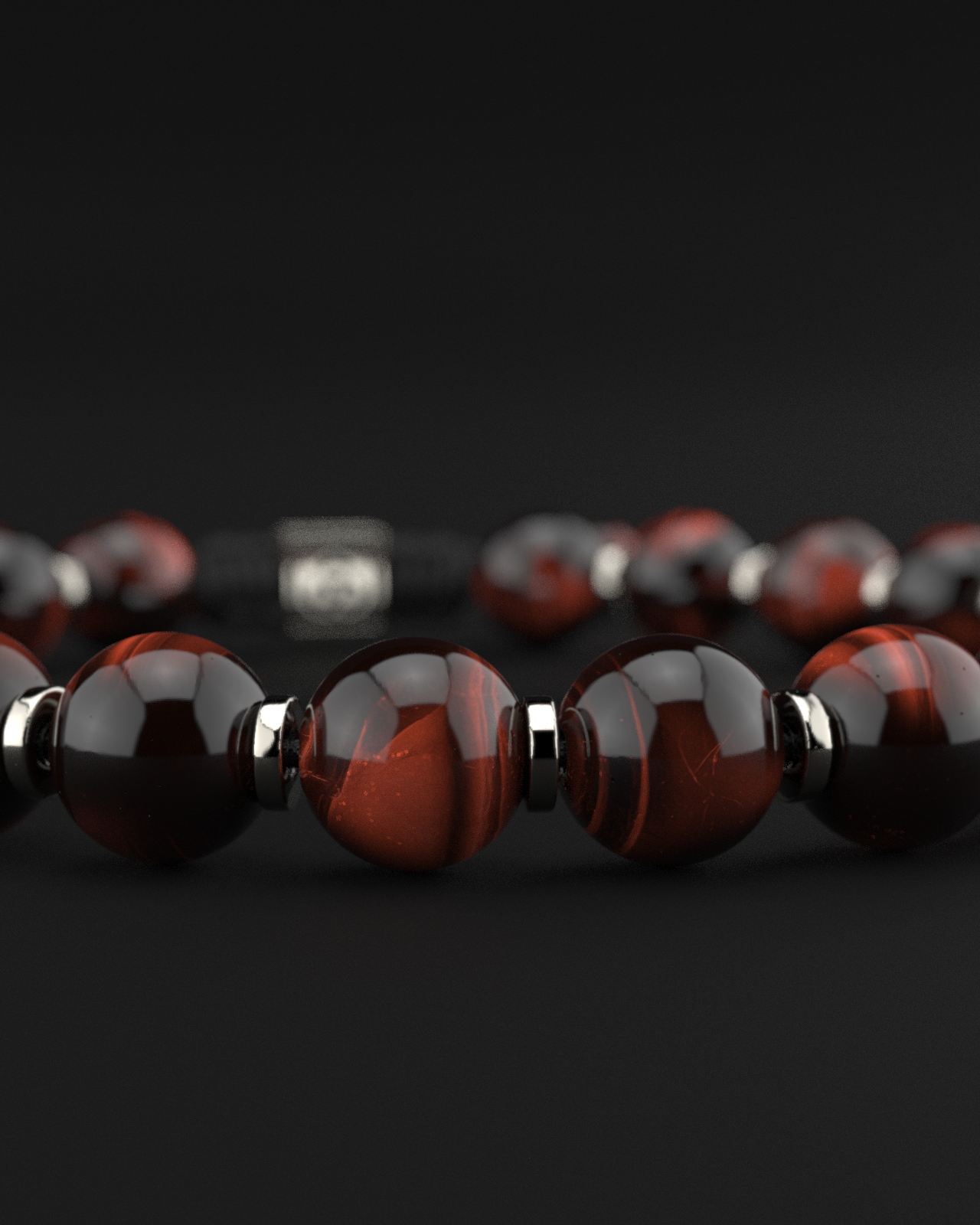 Red Tiger Eye Bracelet 8mm | Prayer