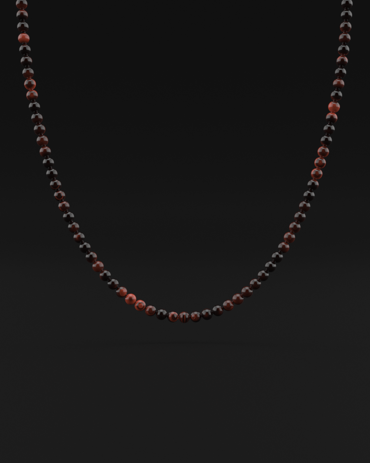 Red Tiger Eye Necklace 6mm | Vertex