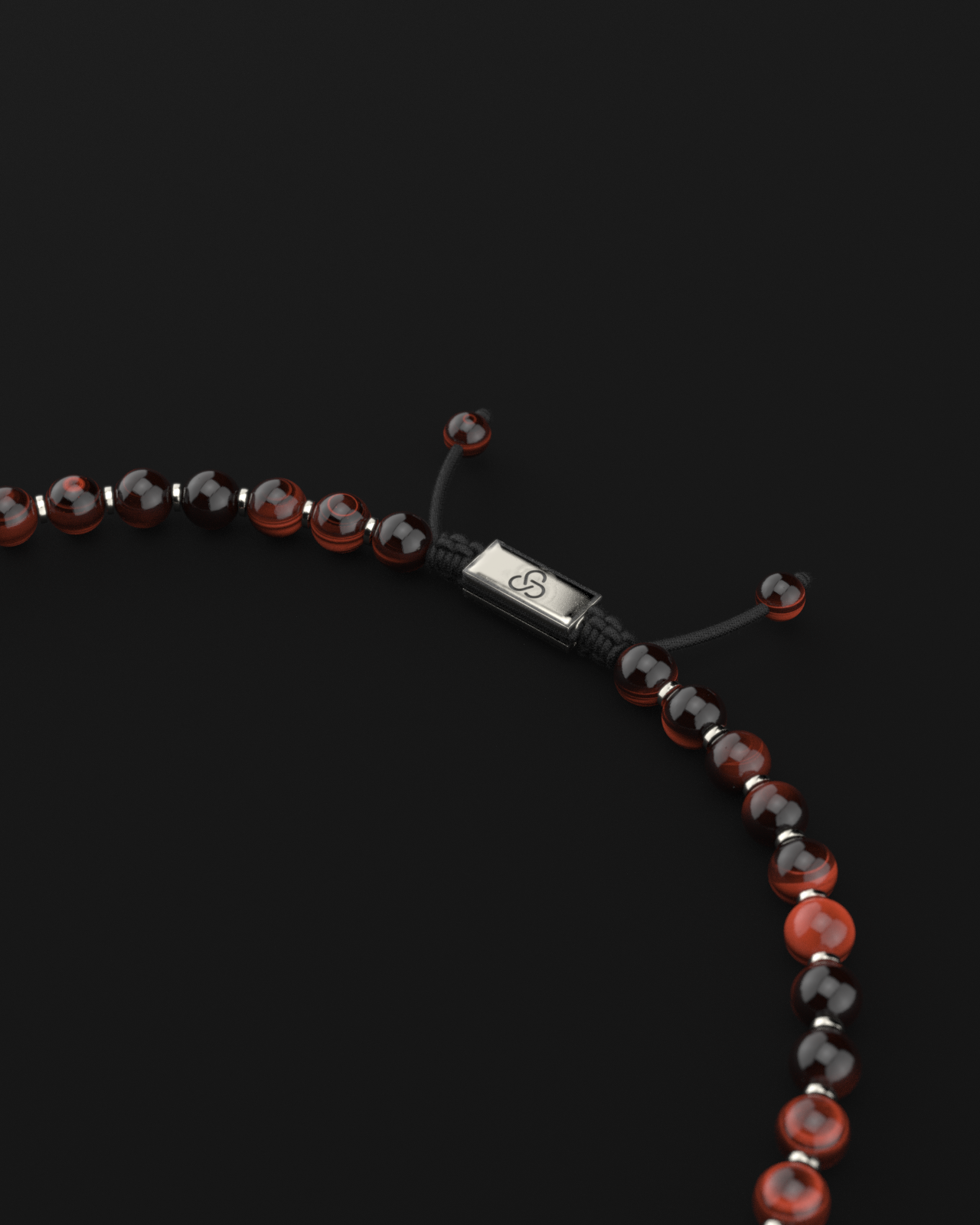 Red Tiger Eye Necklace 8mm | Prayer