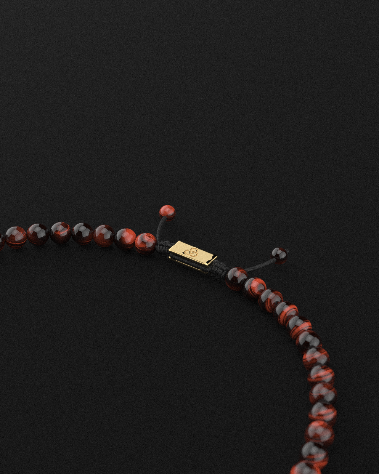 Red Tiger Eye Necklace 8mm | Royale