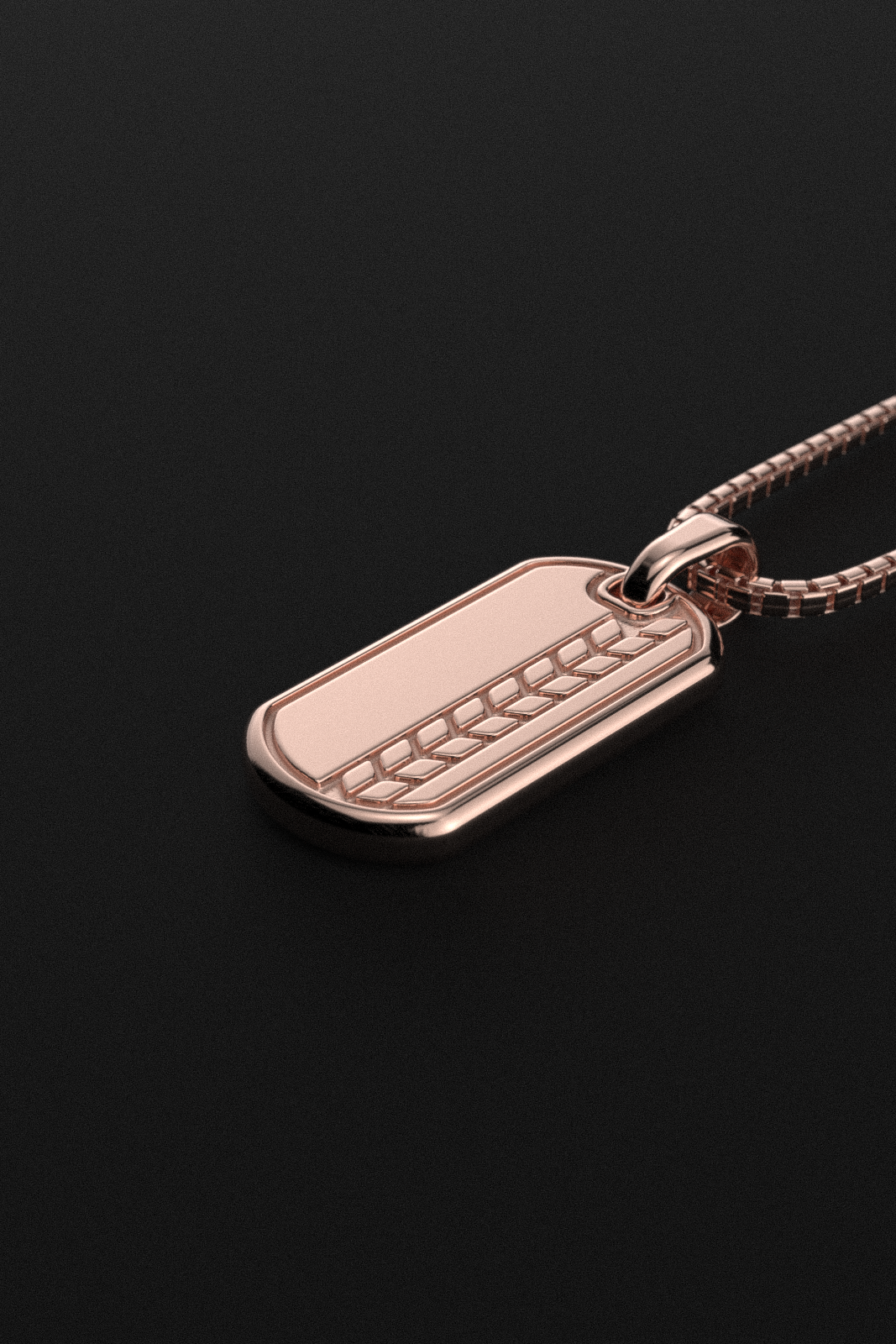 Royale Rose Solid Gold Pendant