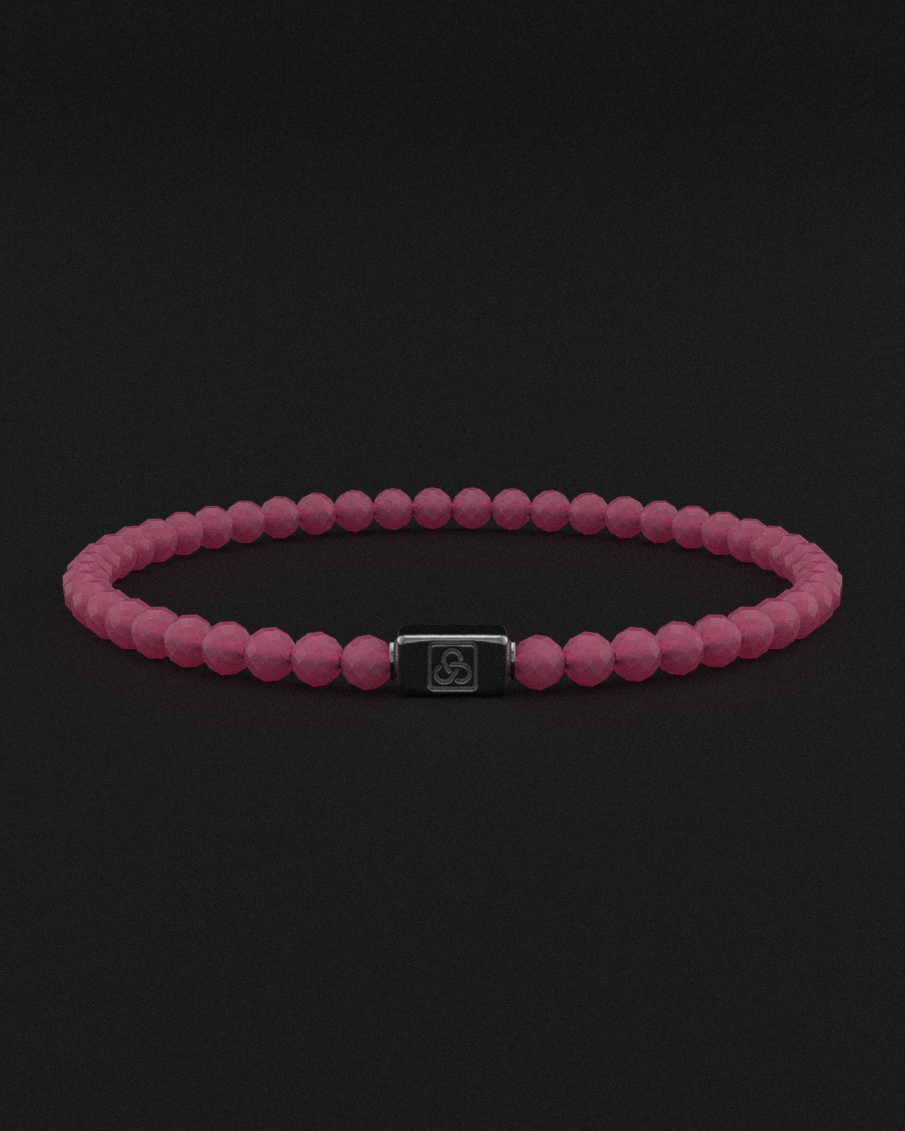 Ruby Matte Bracelet Faceted 4mm | Essential