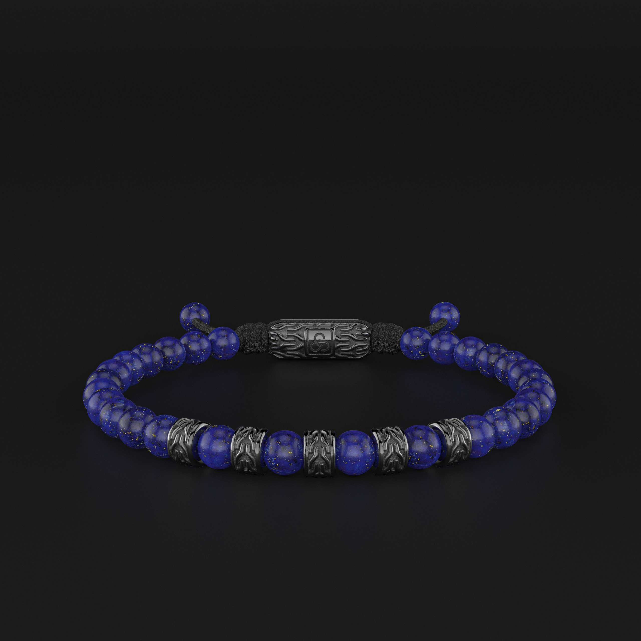 Lapis Lazuli Bracelet 6mm | Snake