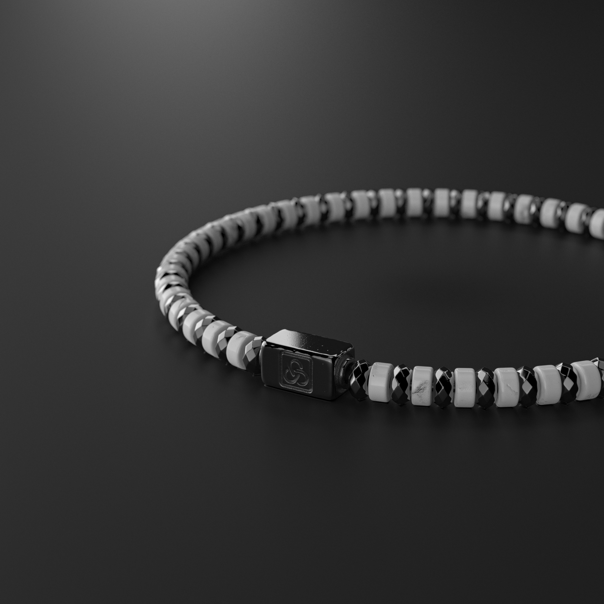Howlite Bracelet 4mm | Spacer