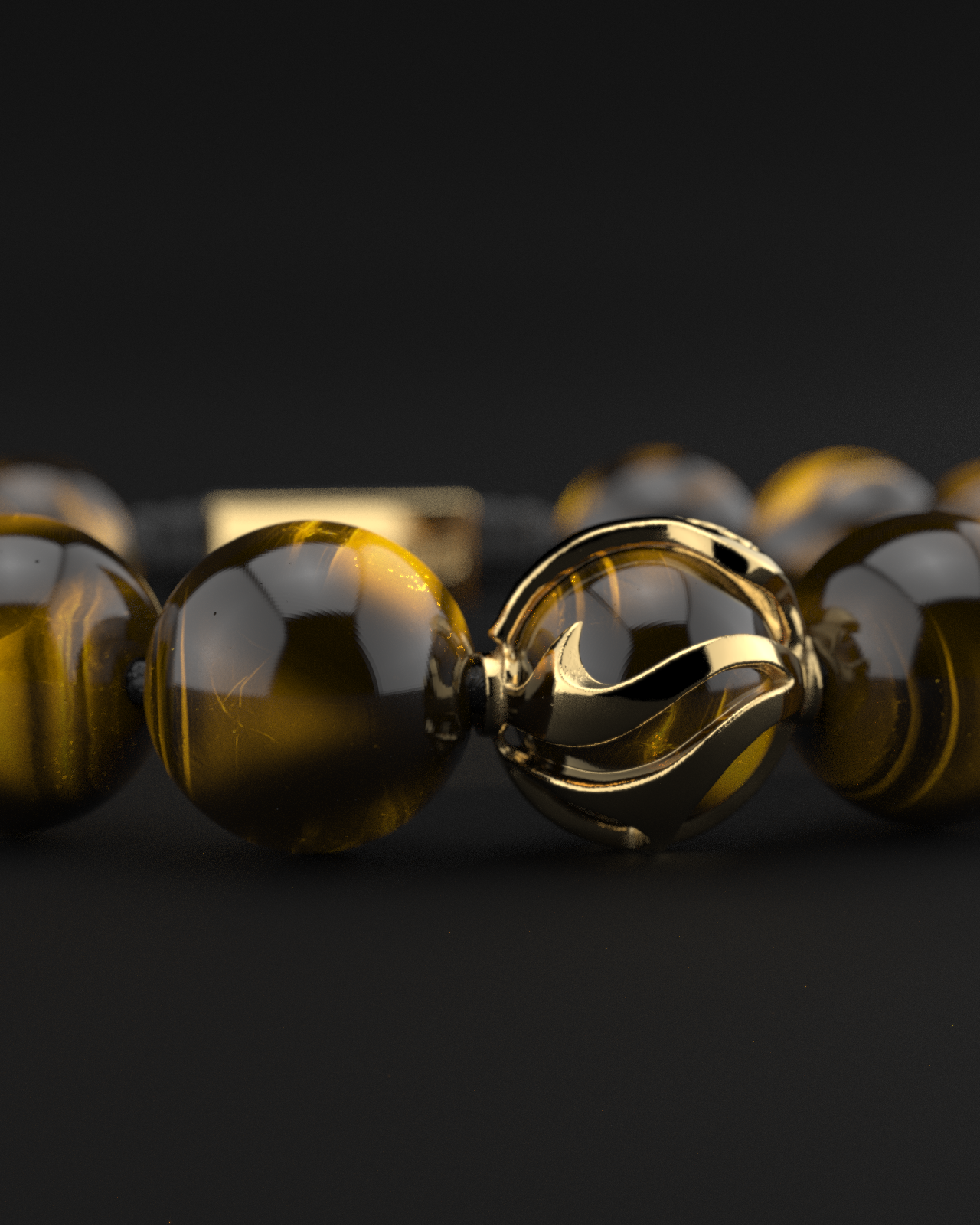 Tiger Eye Bracelet 12mm | Waves