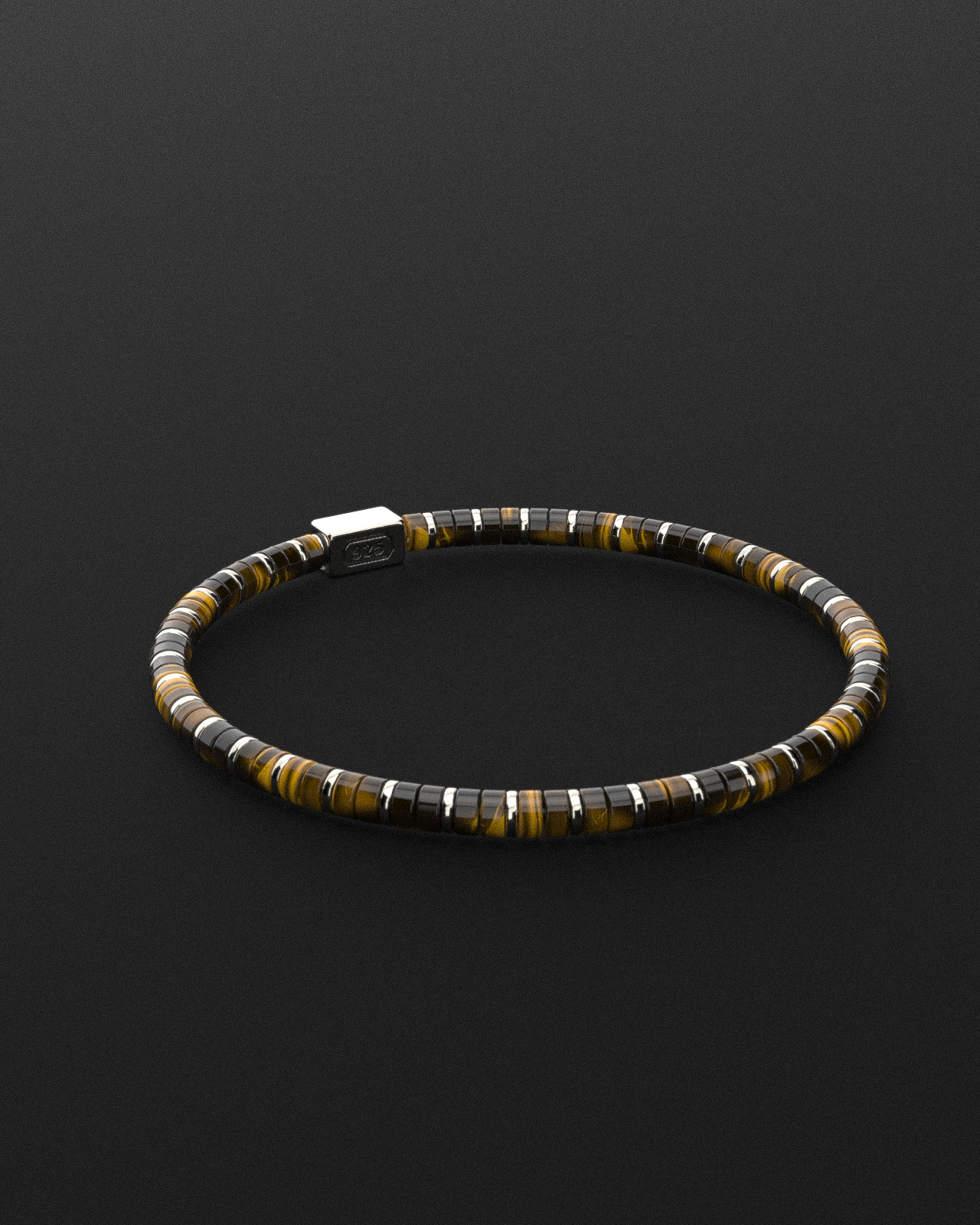 Tiger Eye Bracelet 4mm | Spacer #2