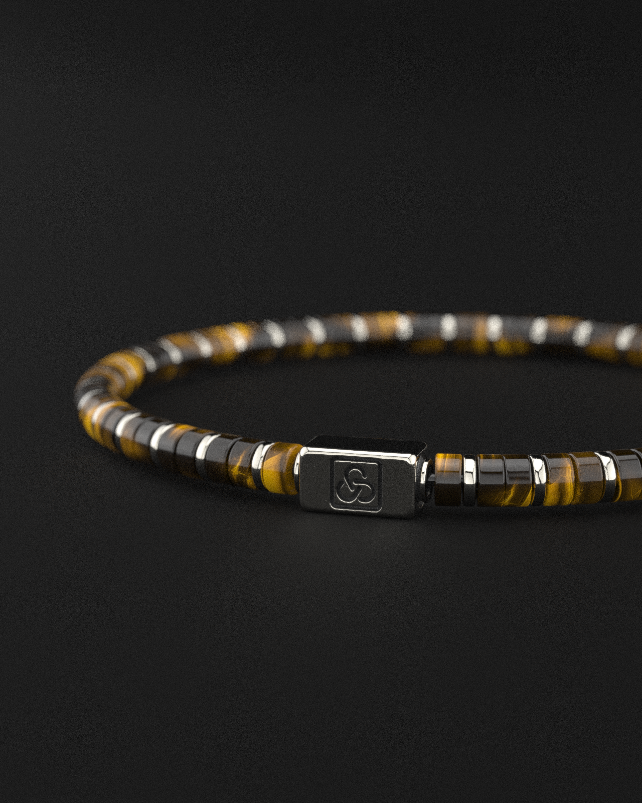 Tiger Eye Bracelet 4mm | Spacer #2