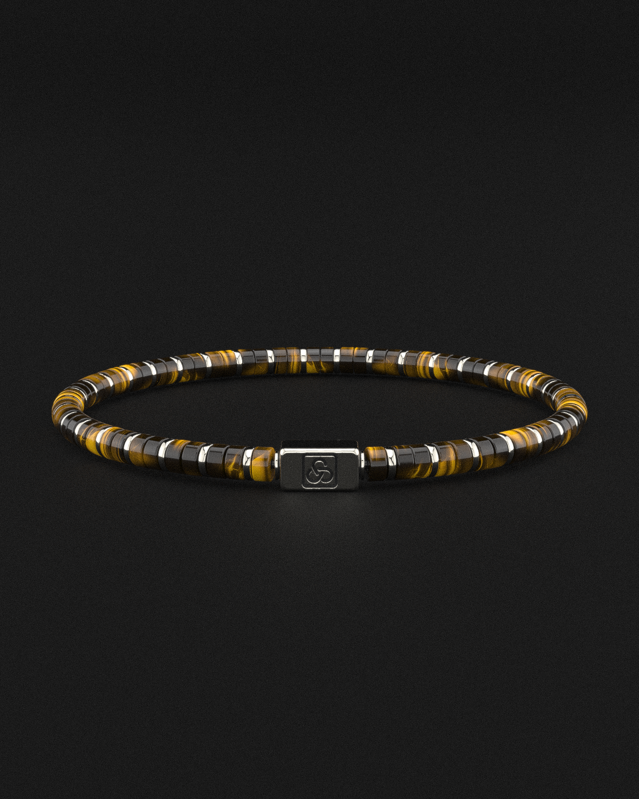 Tiger Eye Bracelet 4mm | Spacer #2