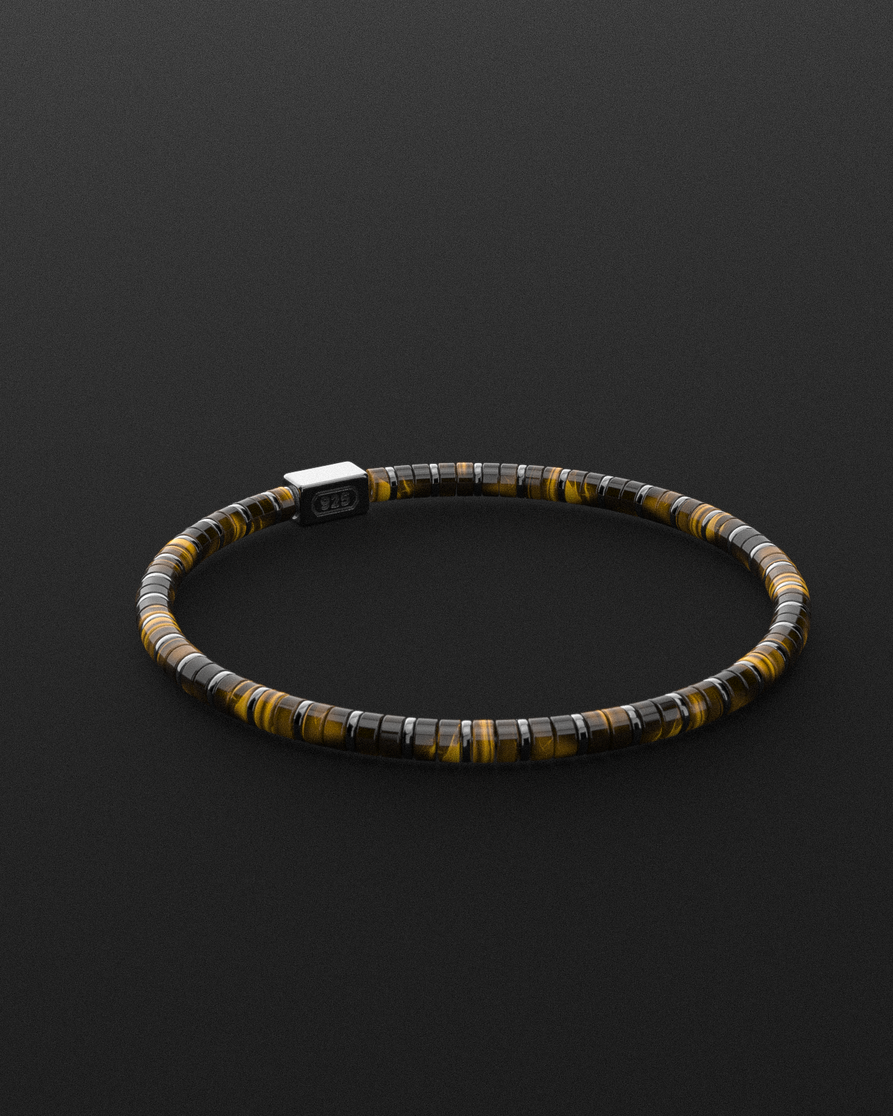 Tiger Eye Bracelet 4mm | Spacer #2