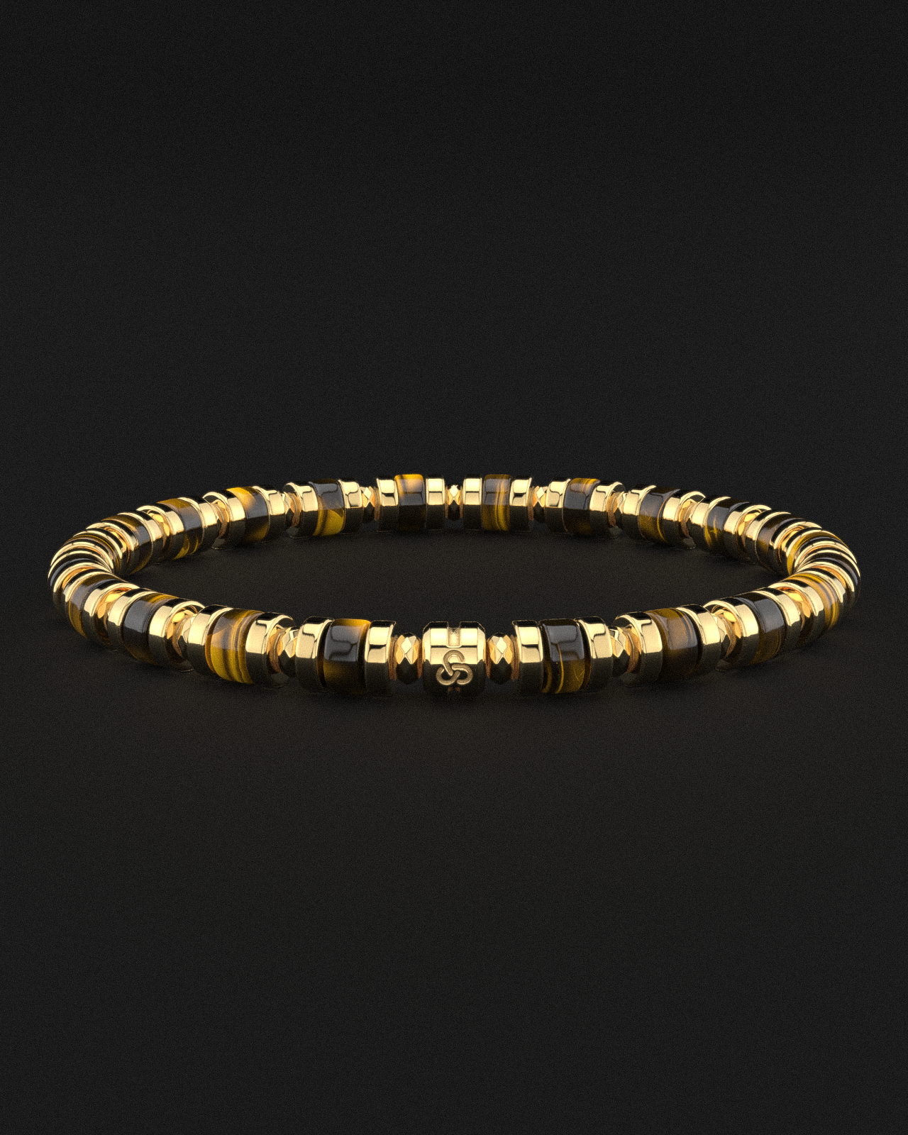 Tiger Eye Bracelet 6mm | Spacer