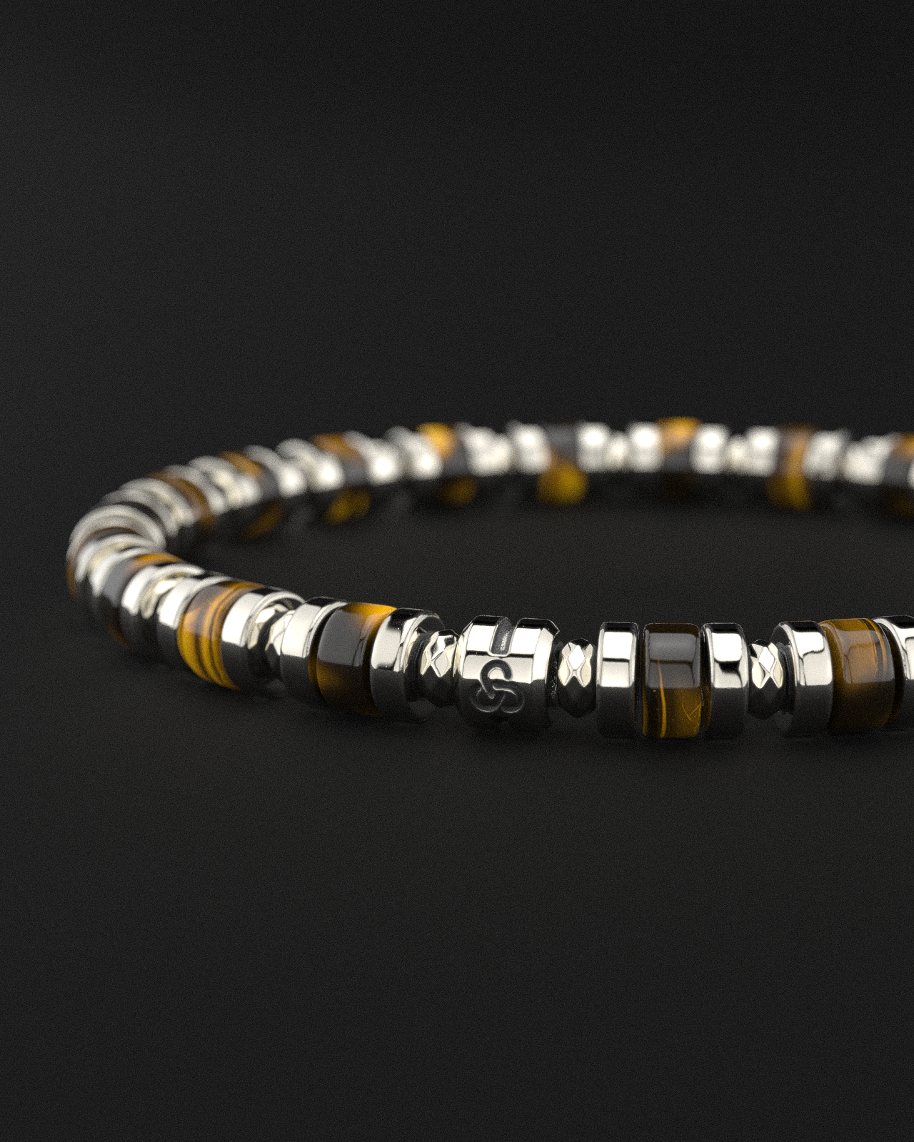 Tiger Eye Bracelet 6mm | Spacer