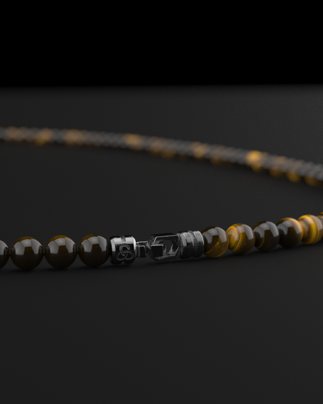 Tiger Eye Necklace 6mm | Vertex