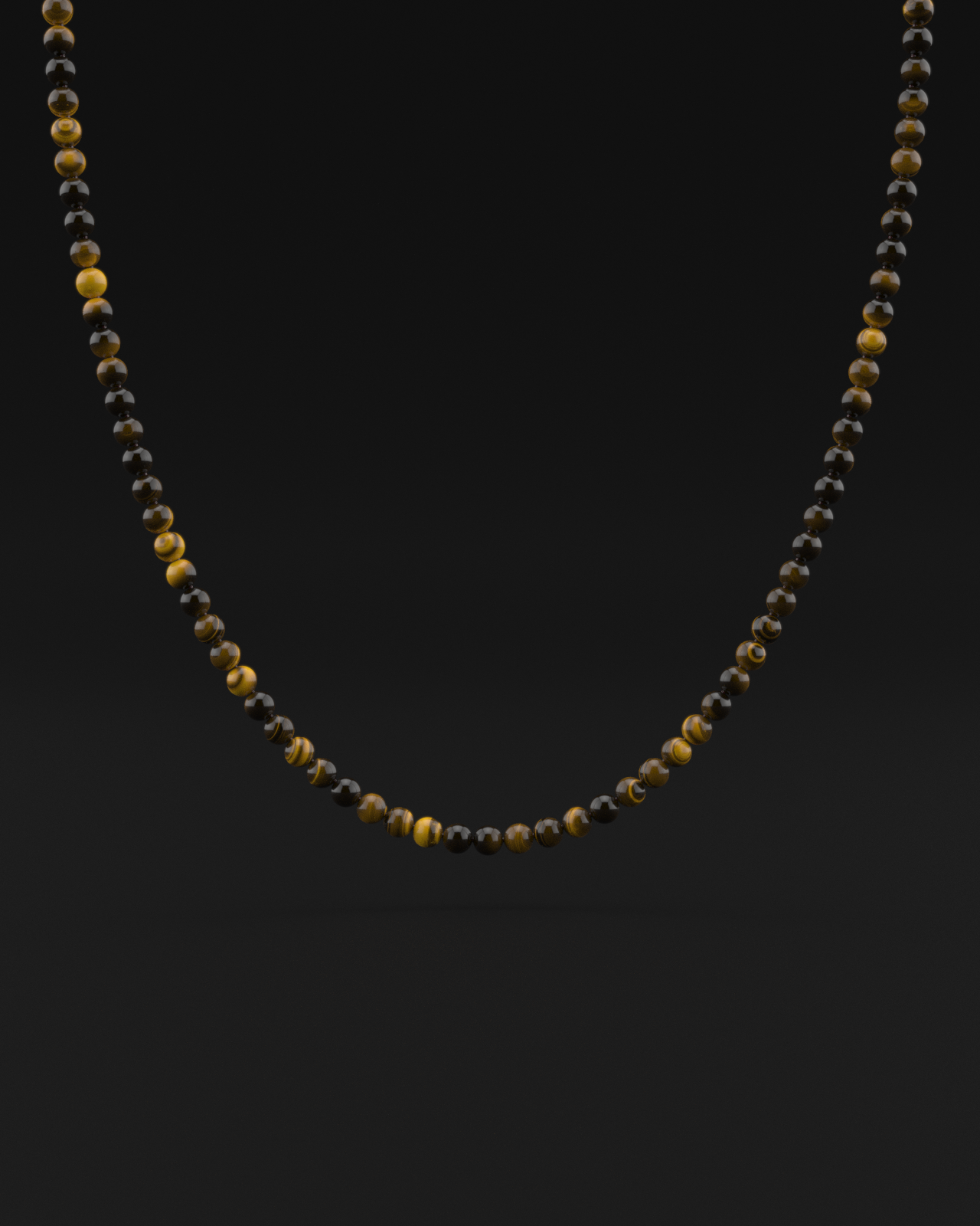 Tiger Eye Necklace 6mm | Vertex