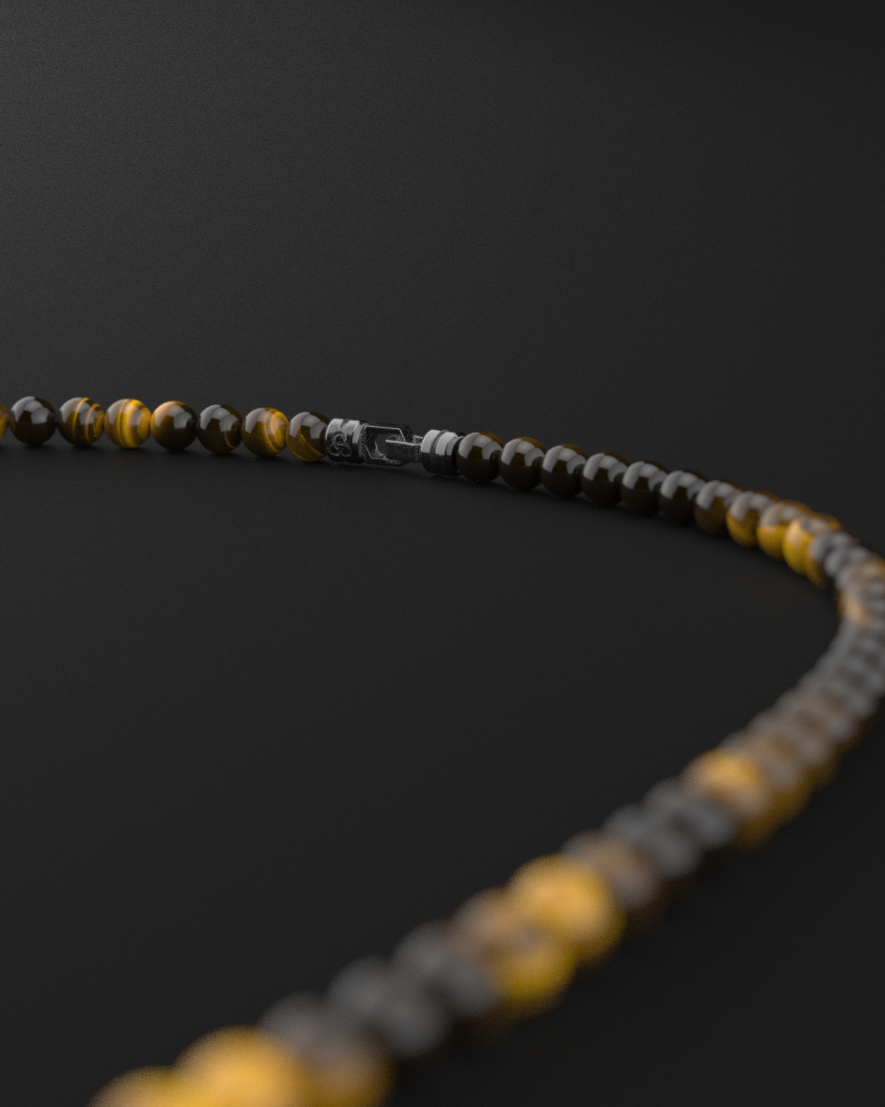 Tiger Eye Necklace 6mm | Vertex