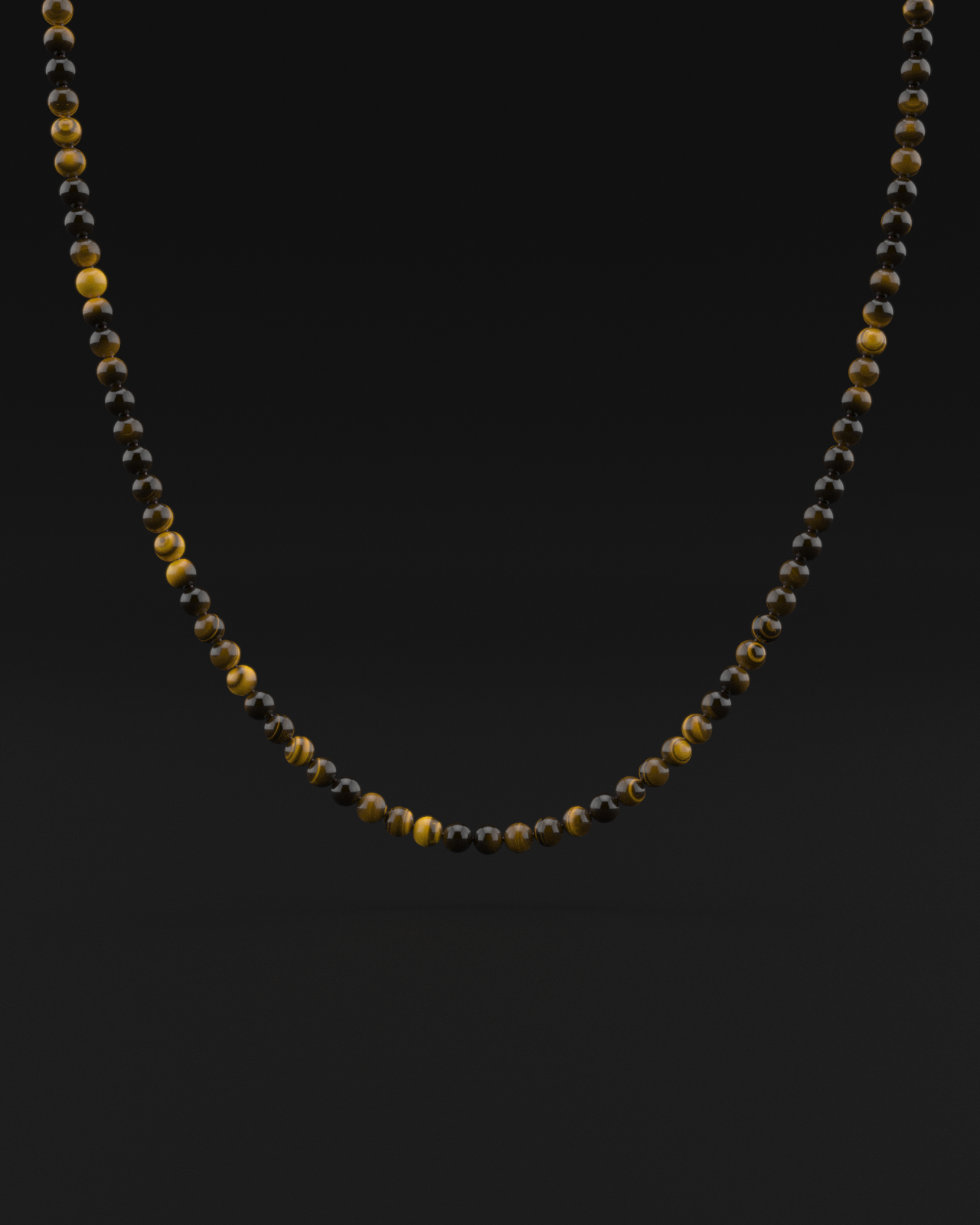 Tiger Eye Necklace 6mm | Vertex