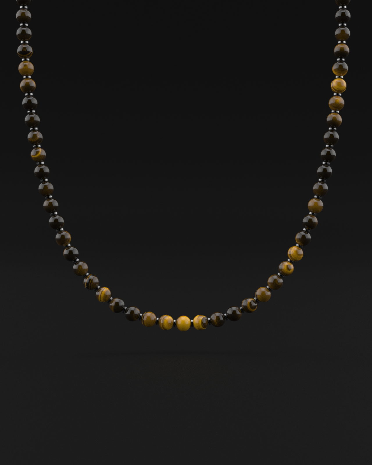 Tiger Eye Necklace 8mm | Prayer