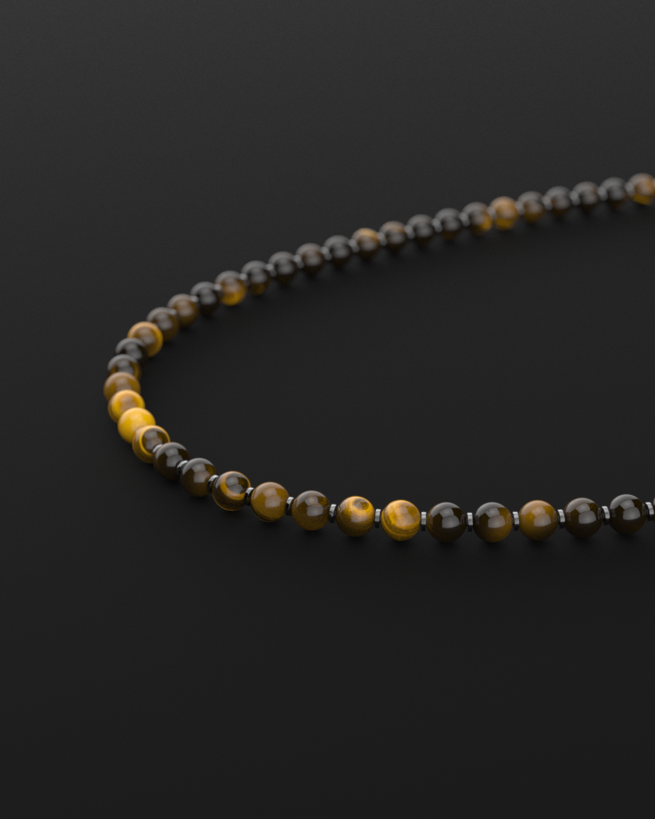 Tiger Eye Necklace 8mm | Prayer