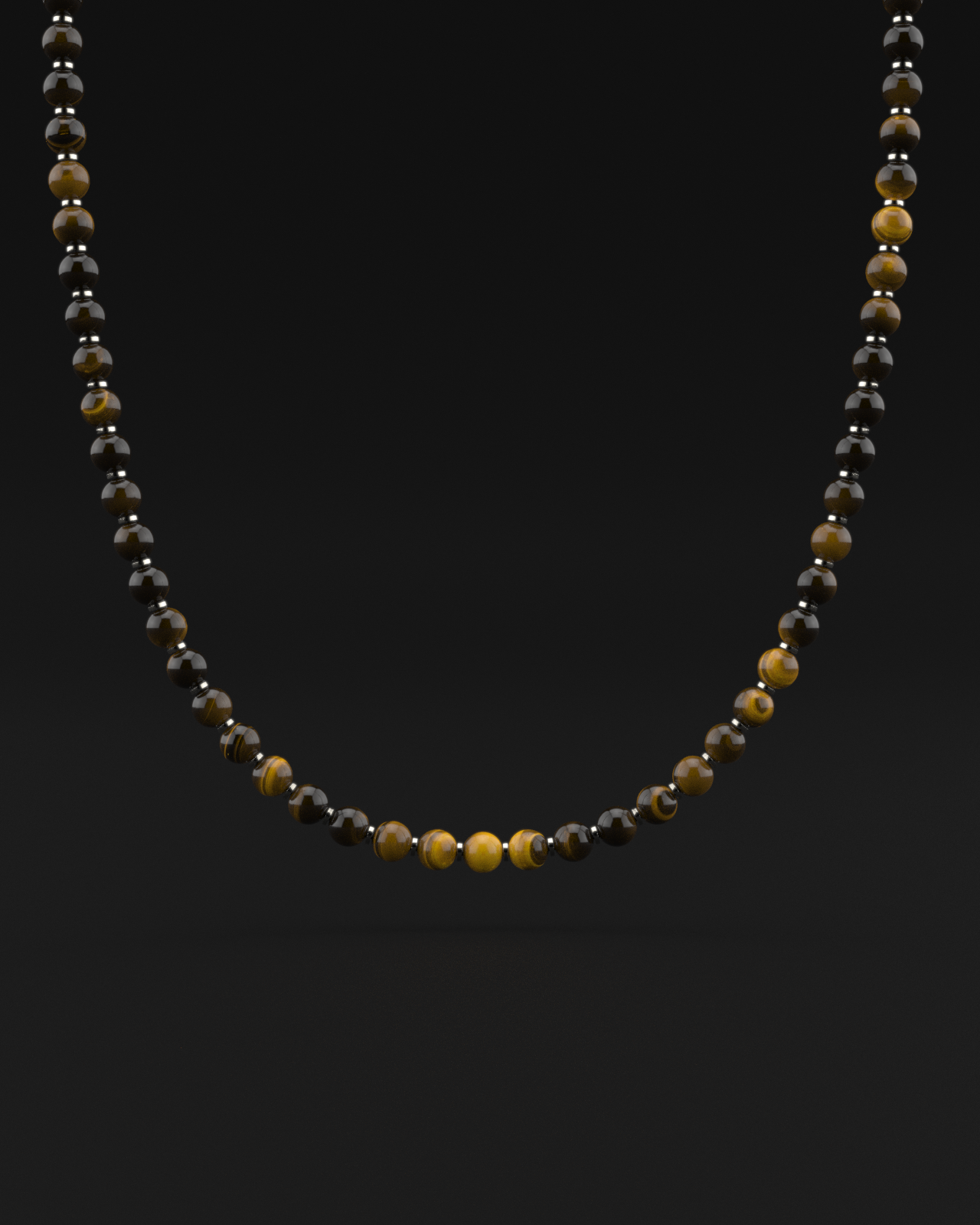 Tiger Eye Necklace 8mm | Prayer