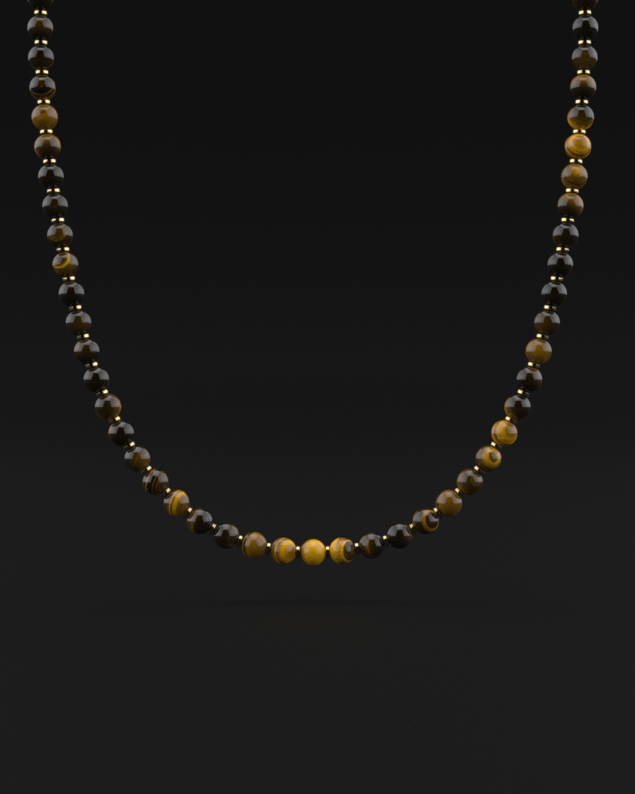 Tiger Eye Necklace 8mm | Prayer