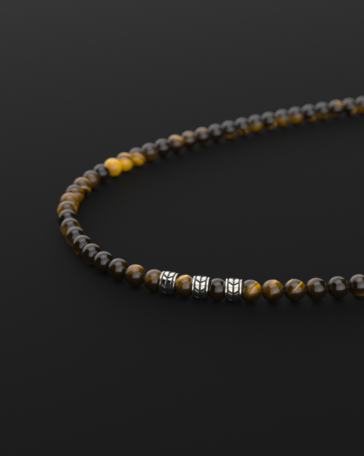 Tiger Eye Necklace 8mm | Royale