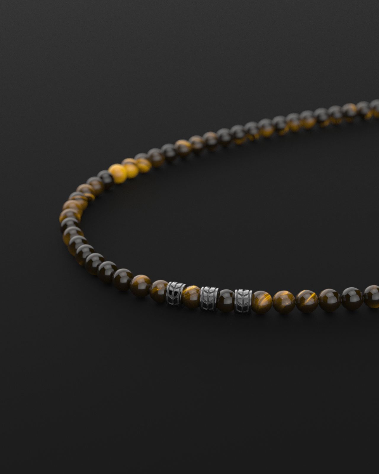 Tiger Eye Necklace 8mm | Royale