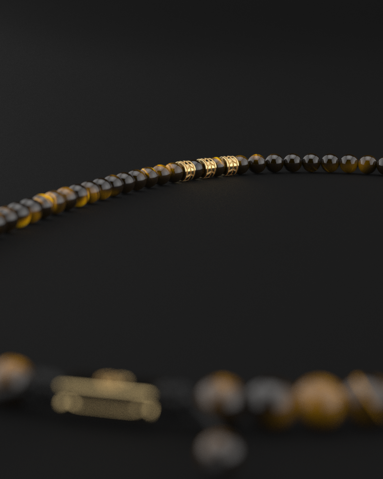 Tiger Eye Necklace 8mm | Royale