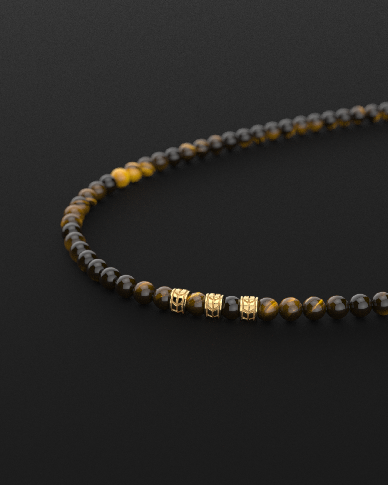 Tiger Eye Necklace 8mm | Royale