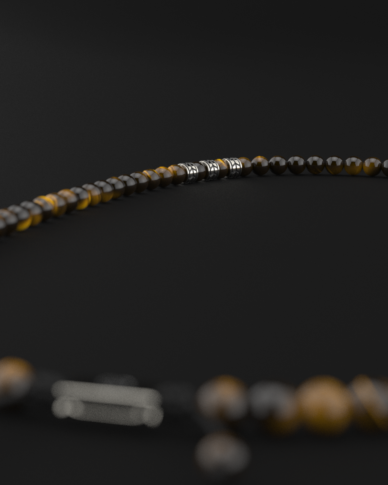 Tiger Eye Necklace 8mm | Royale