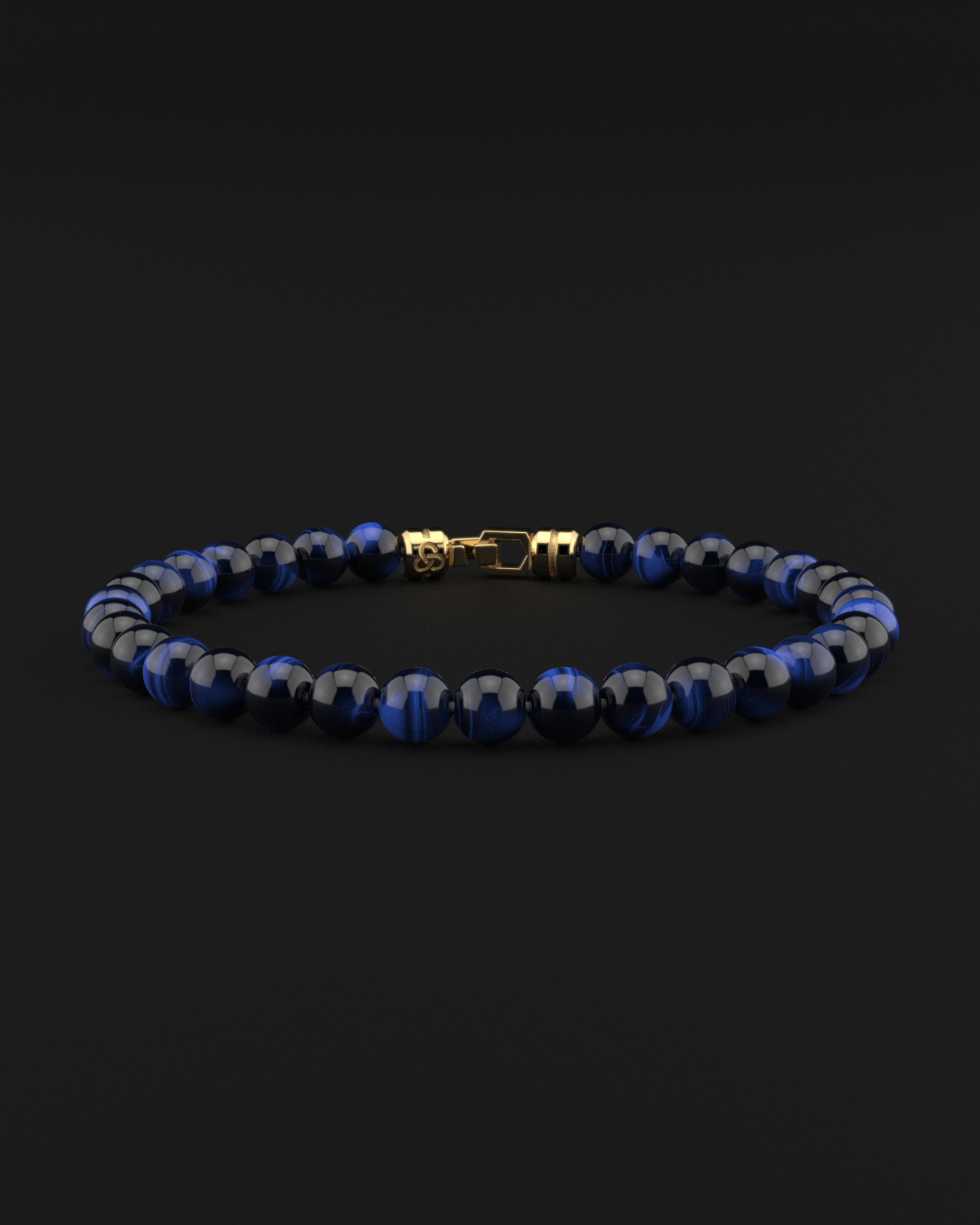 Blue Tiger Eye Bracelet 6mm | VERTEX