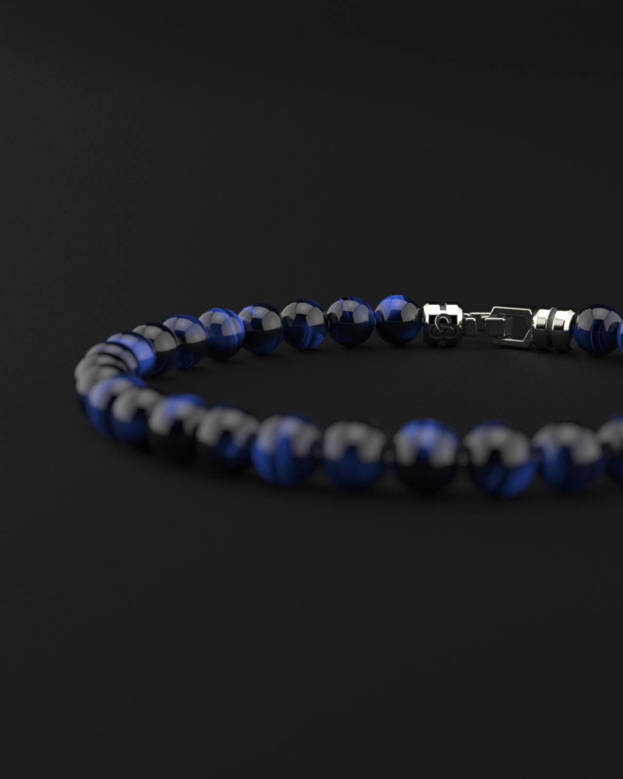 Blue Tiger Eye Bracelet 6mm | VERTEX