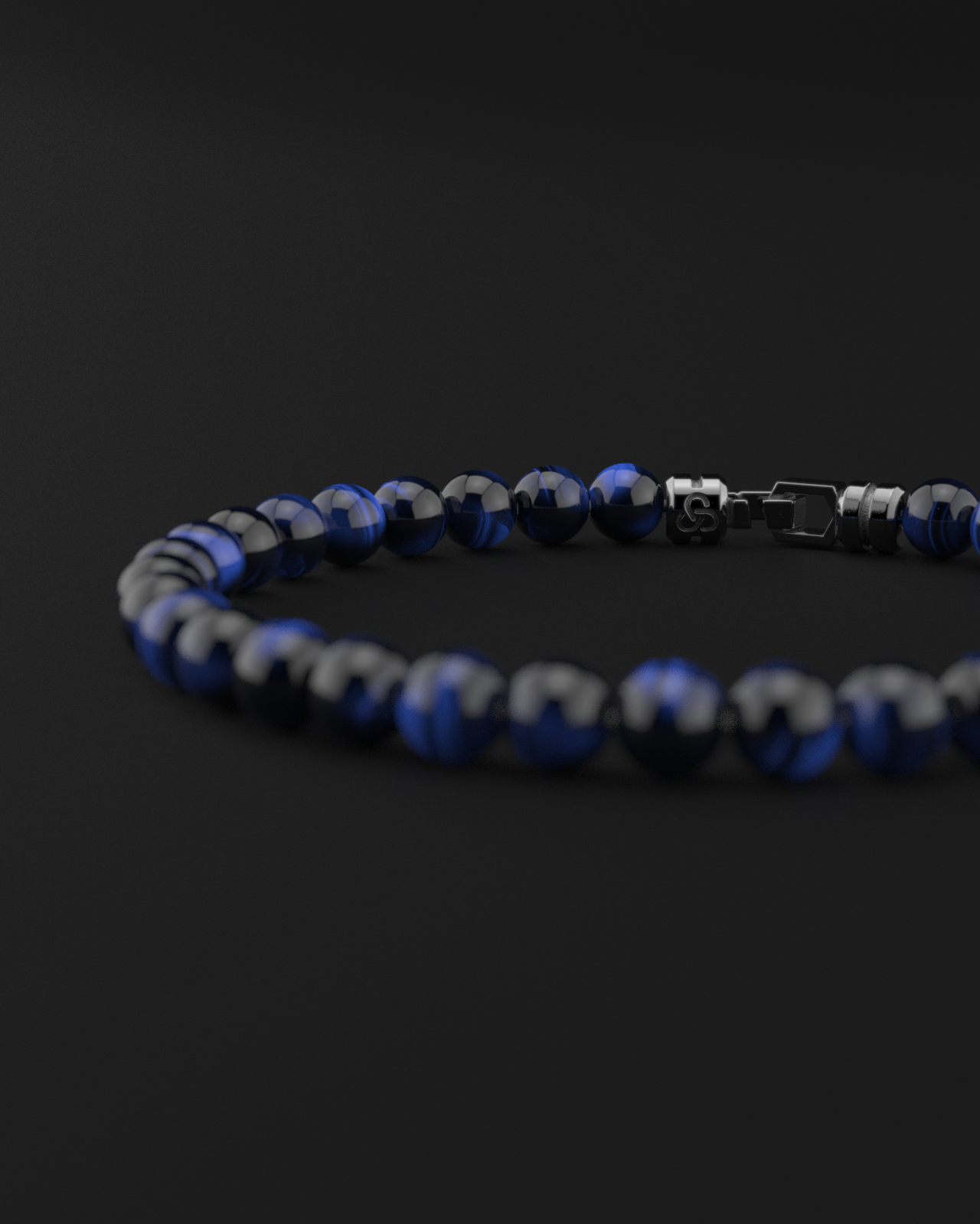 Blue Tiger Eye Bracelet 6mm | VERTEX