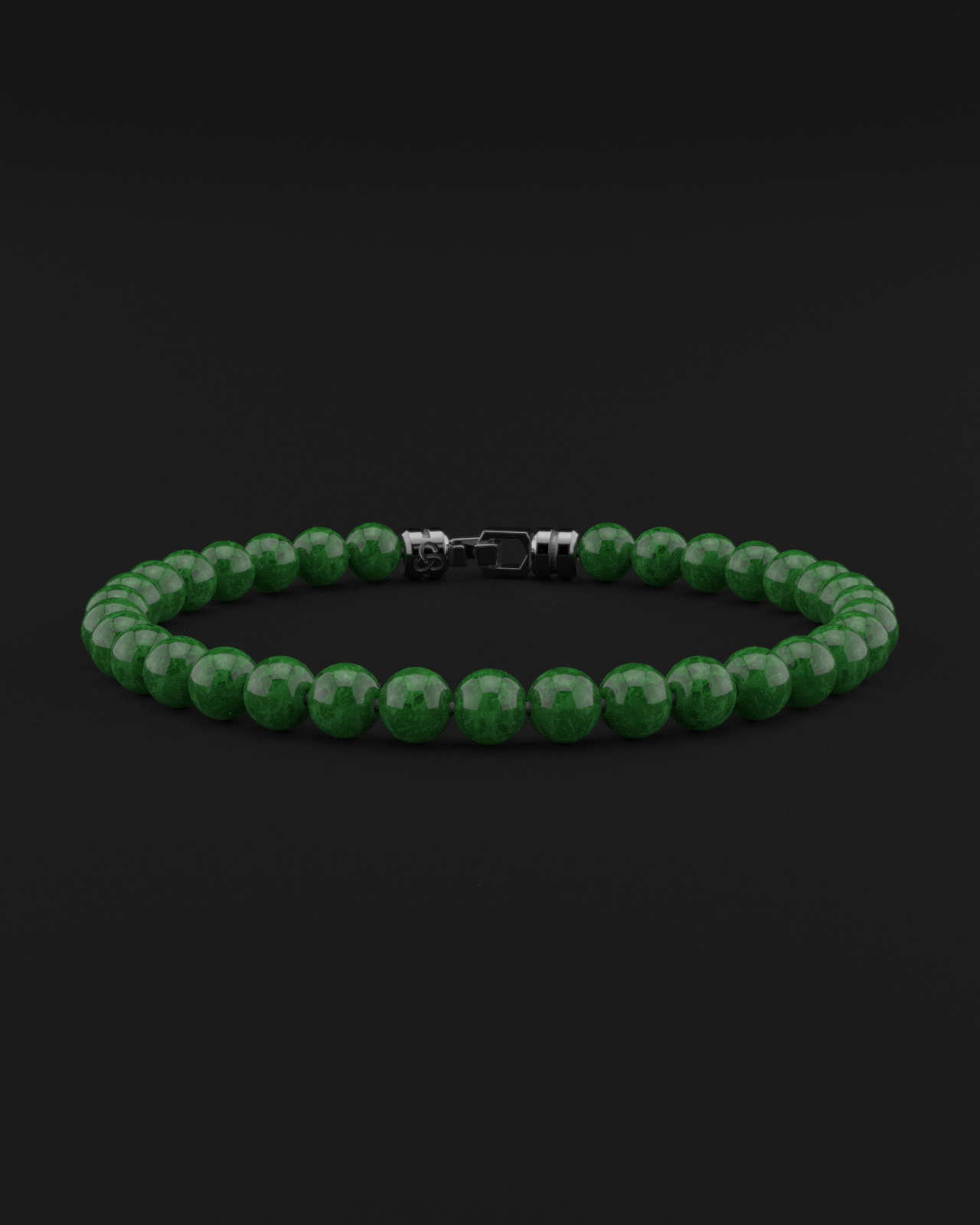 Emerald Jade Bracelet 6mm | VERTEX