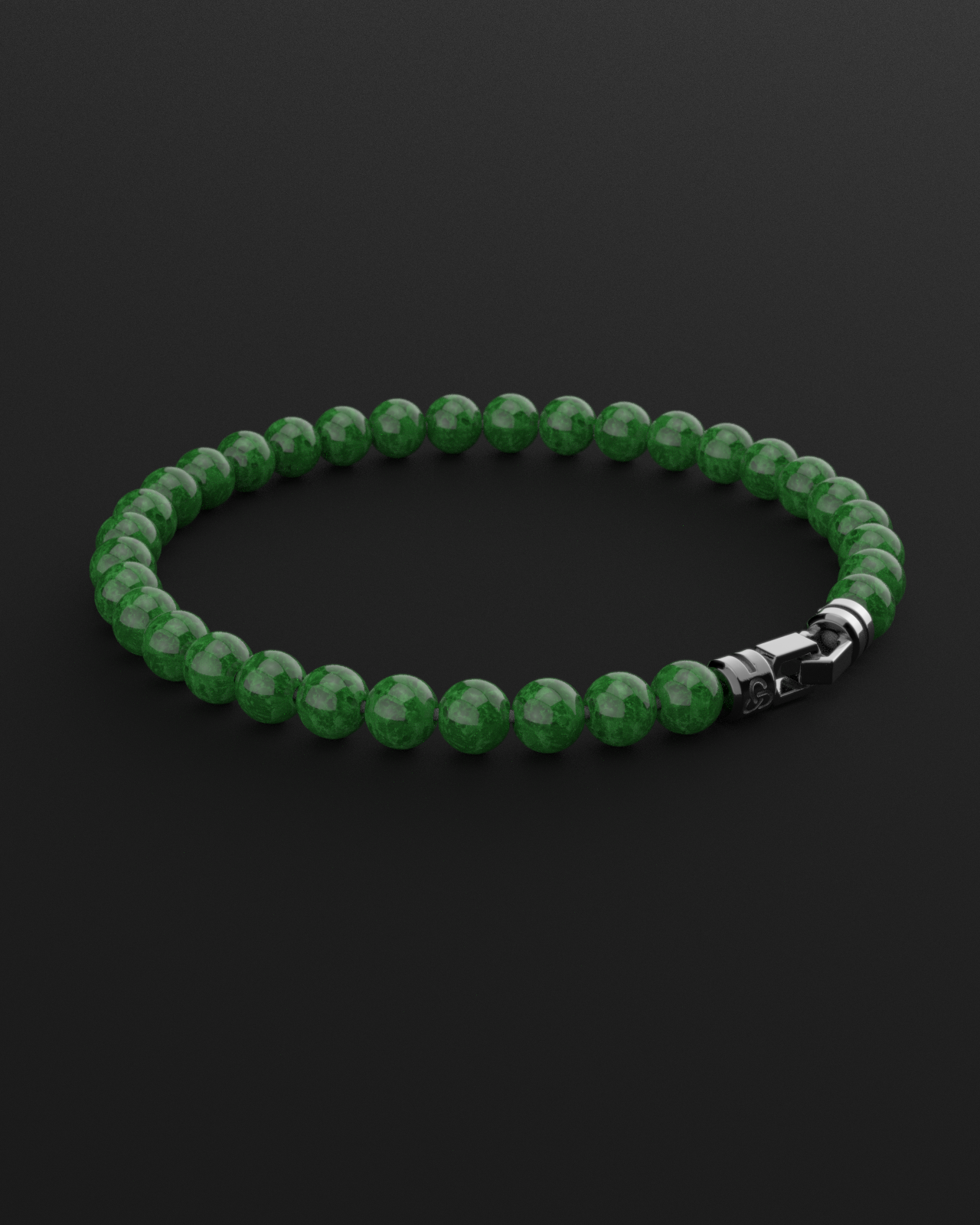 Emerald Jade Bracelet 6mm | VERTEX