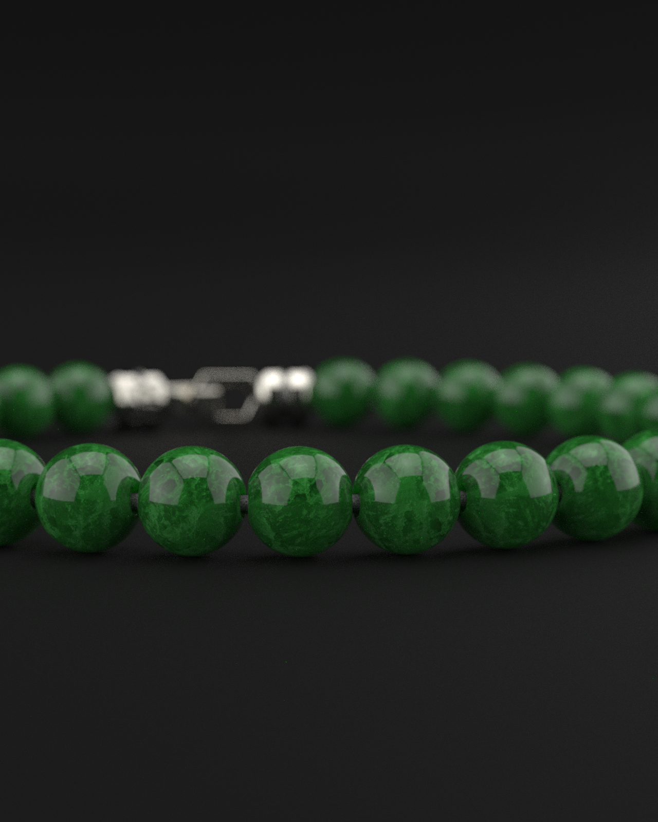 Emerald Jade Bracelet 6mm | VERTEX