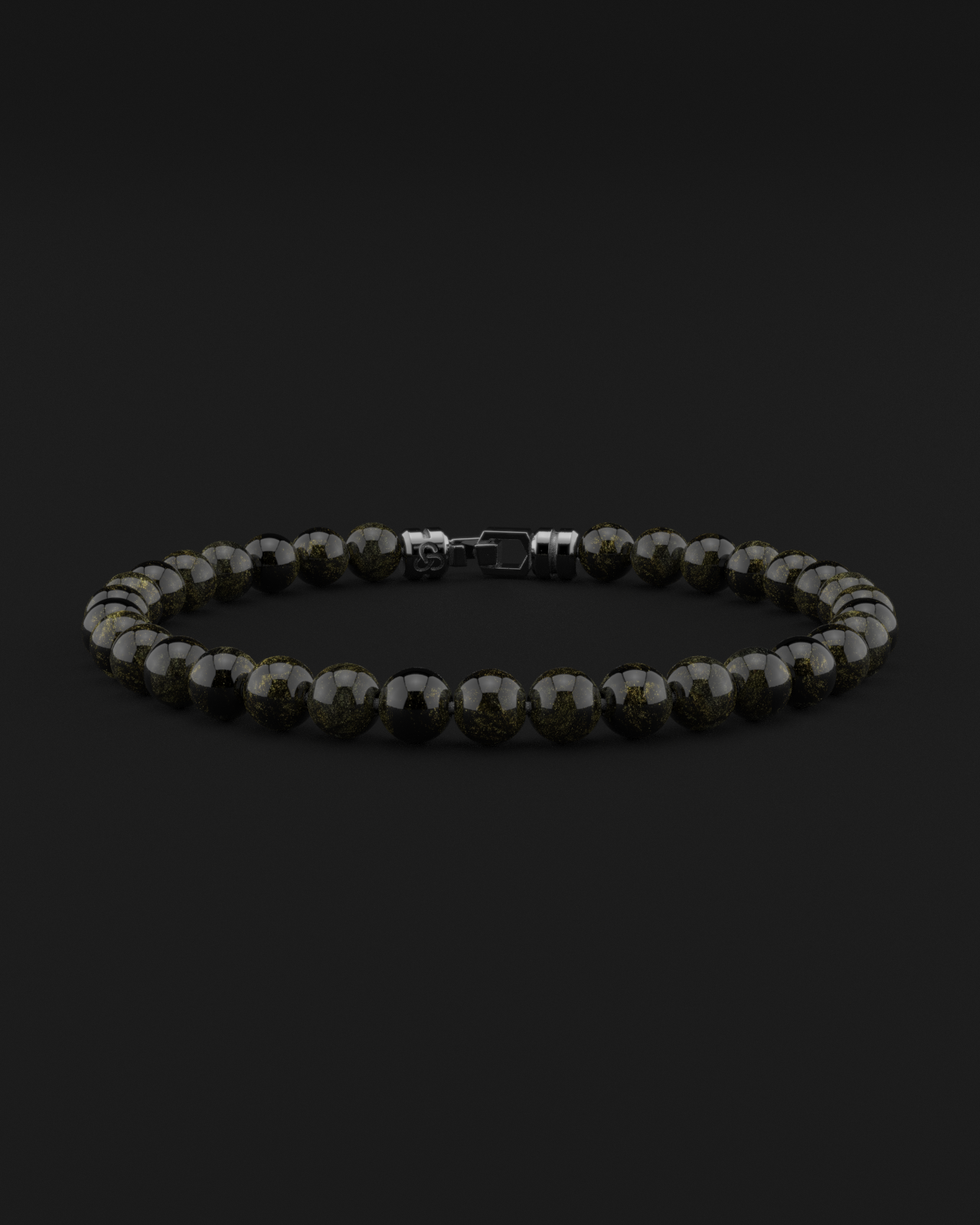 Obsidian Bracelet 6mm | VERTEX