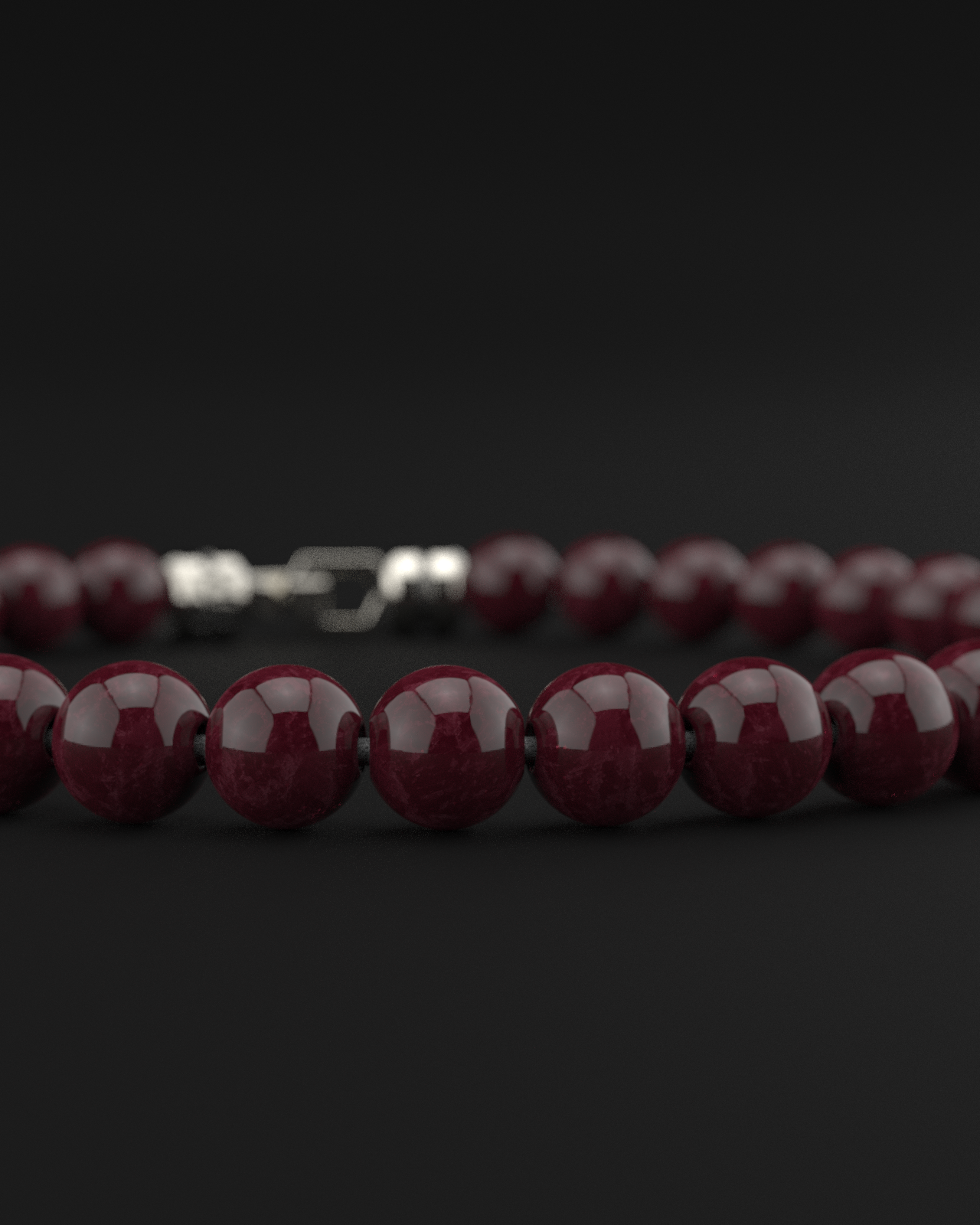 Red Garnet Bracelet 6mm | VERTEX