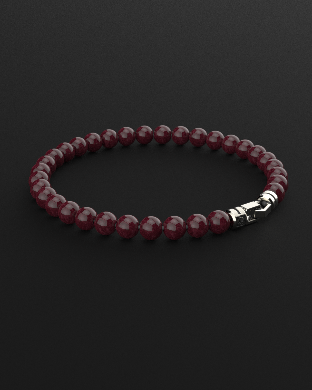 Red Garnet Bracelet 6mm | VERTEX