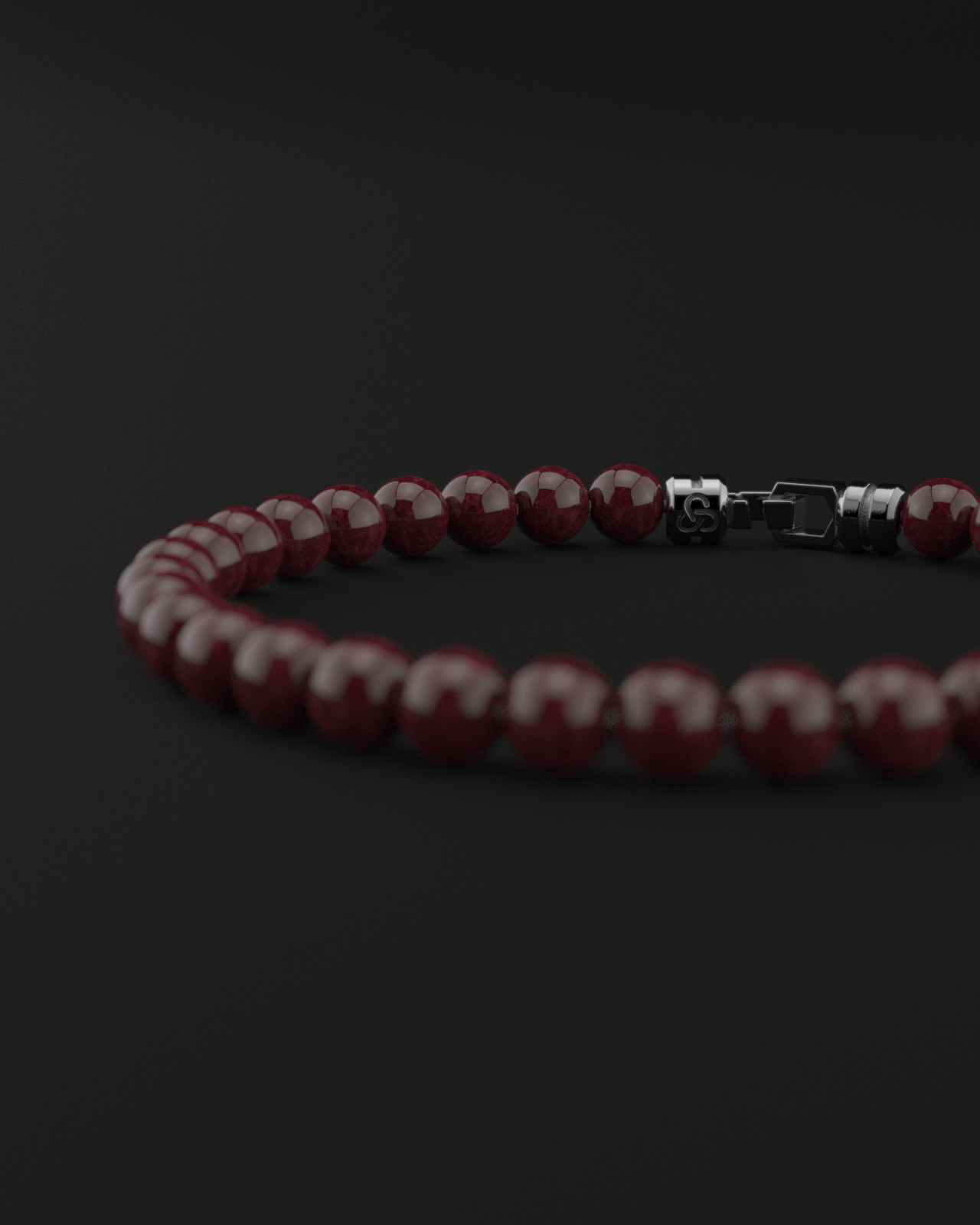 Red Garnet Bracelet 6mm | VERTEX