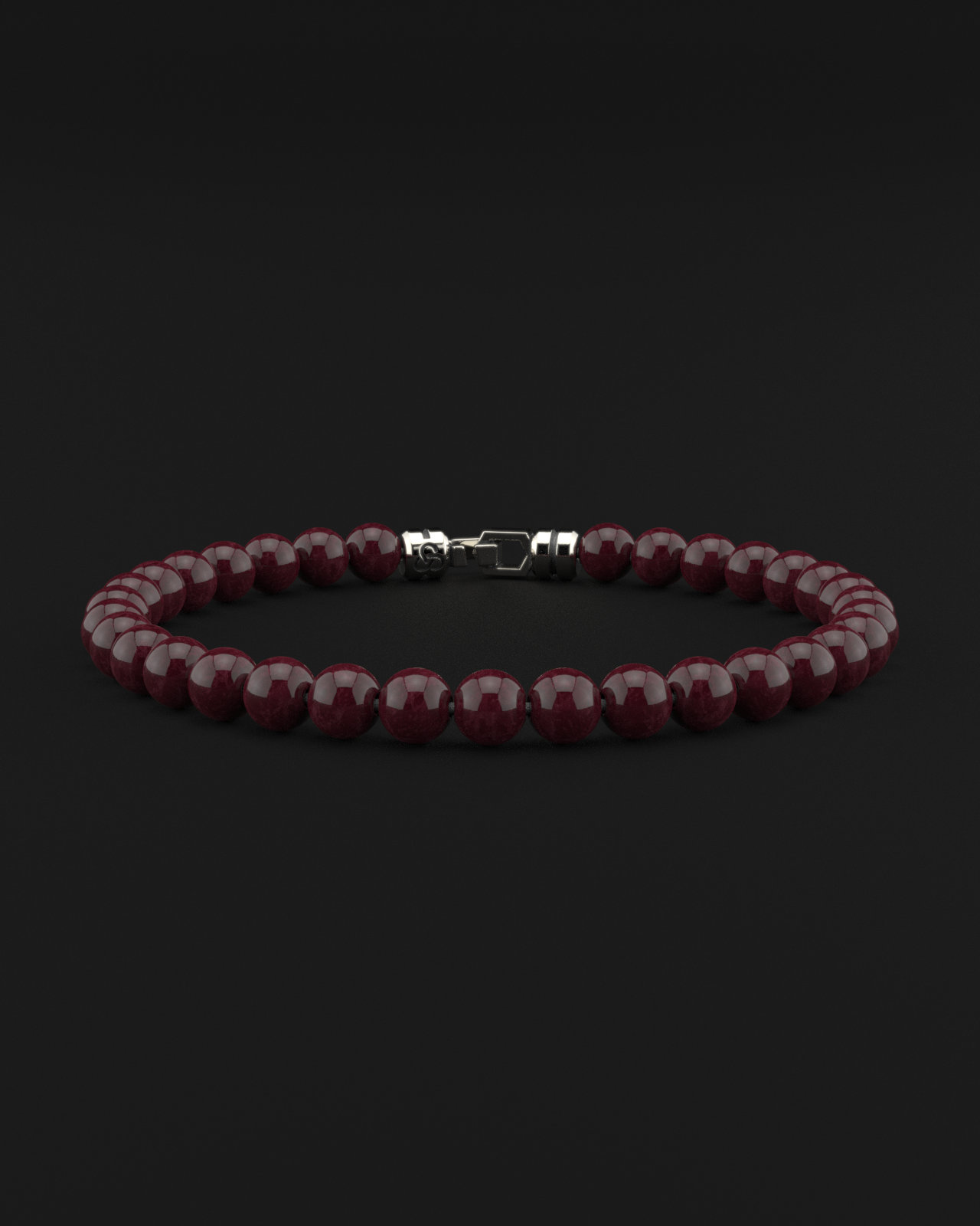 Red Garnet Bracelet 6mm | VERTEX