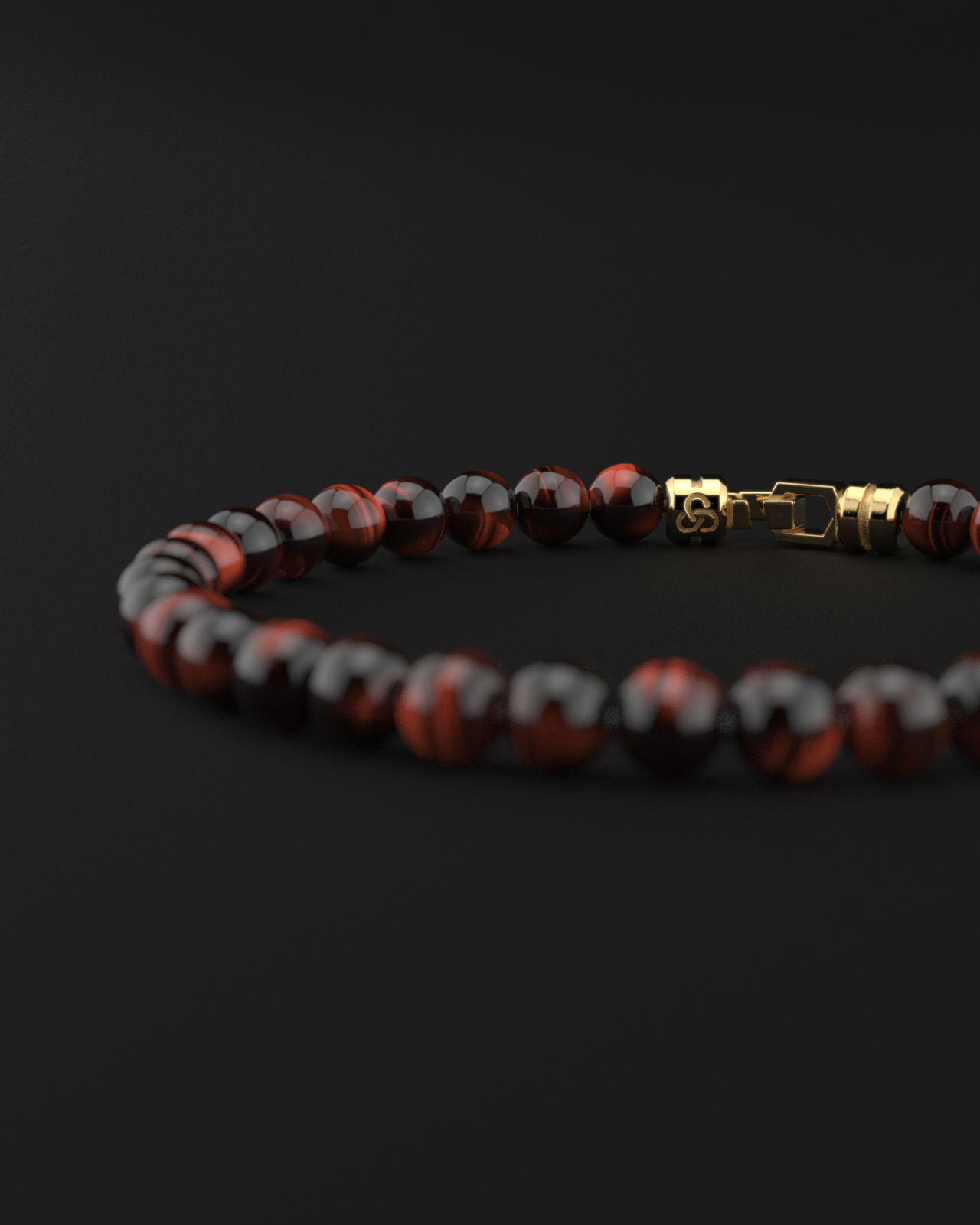 Red Tiger Eye Bracelet 6mm | VERTEX