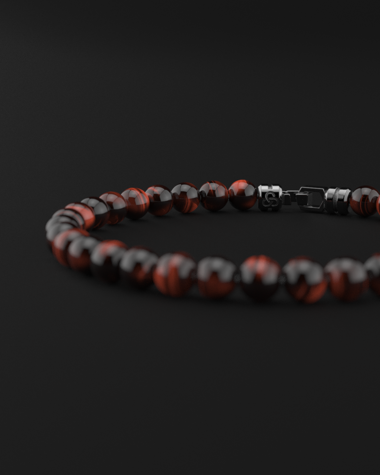 Red Tiger Eye Bracelet 6mm | VERTEX