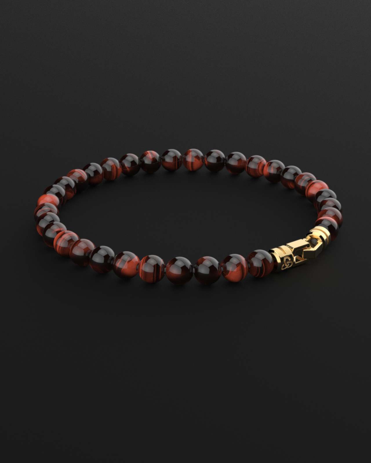 Red Tiger Eye Bracelet 6mm | VERTEX